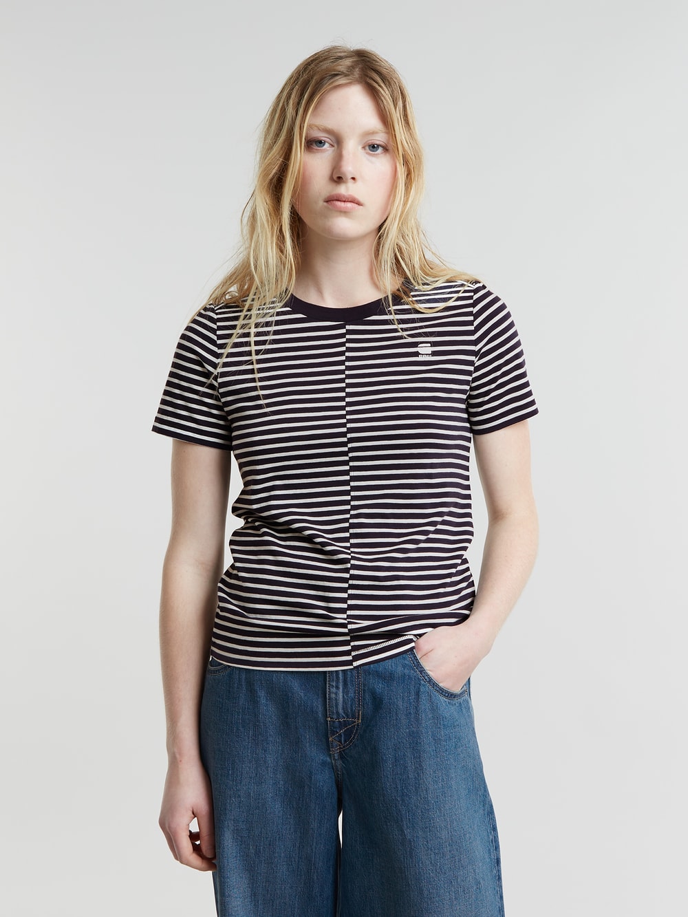 トップス Leinwand Stripe Race Top Front Seam Stripe Top | Multi color | G-STAR® ZA