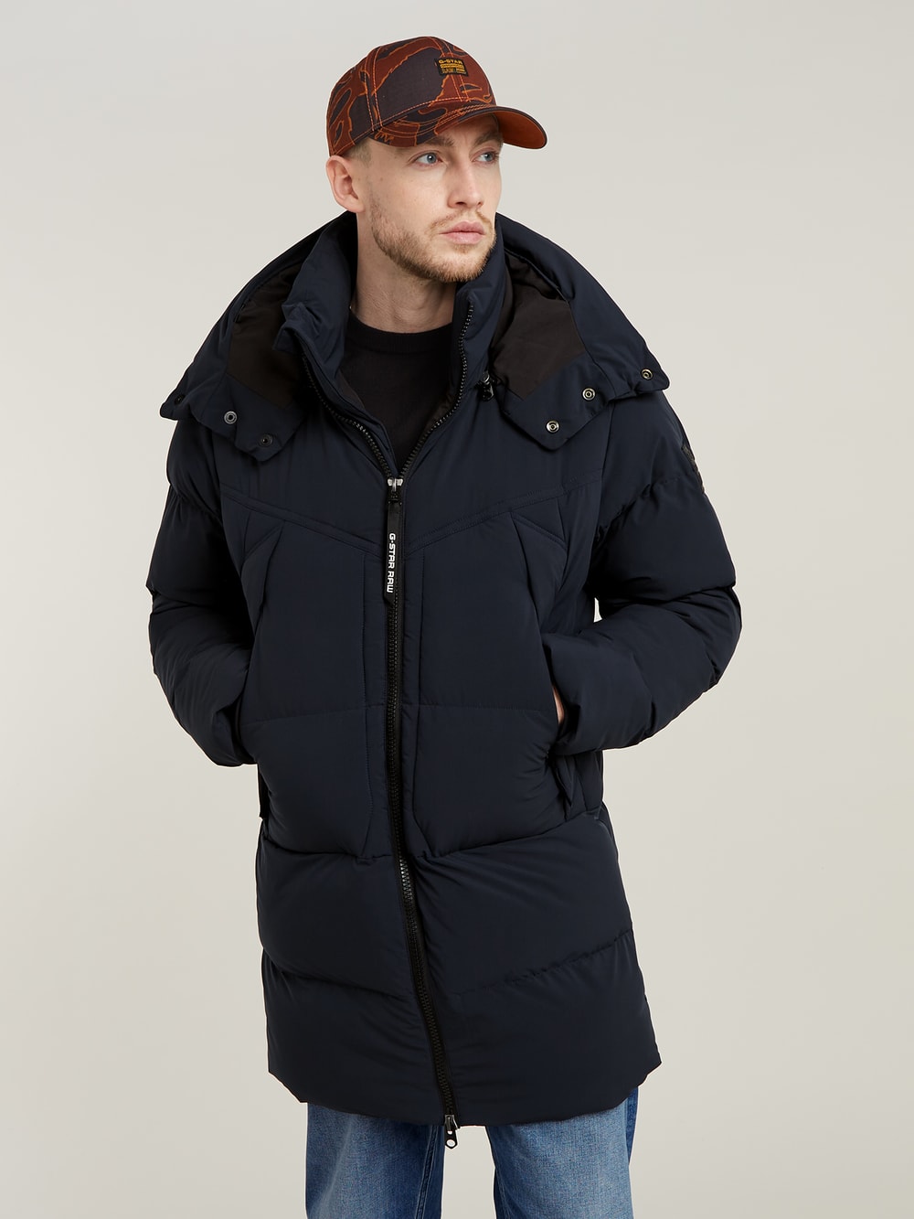 G-Whistler Padded Hooded Parka 2.0 | Dark blue | G-STAR® US