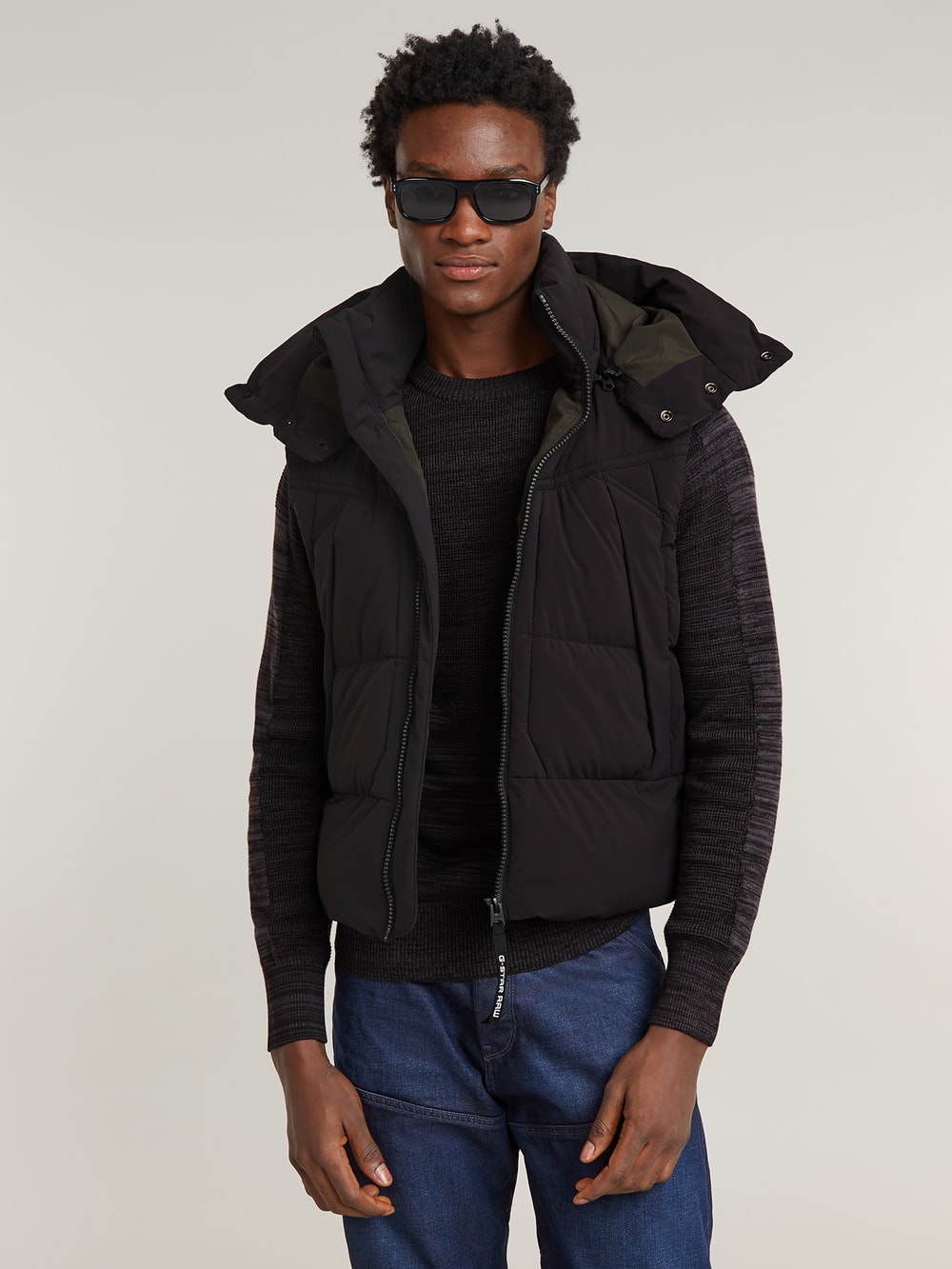 ジャケット・アウター G-STAR RAW G-Whistler Padded Hooded Vest G-Whistler Padded Hooded Vest 2.0 | Black | G-STAR® US
