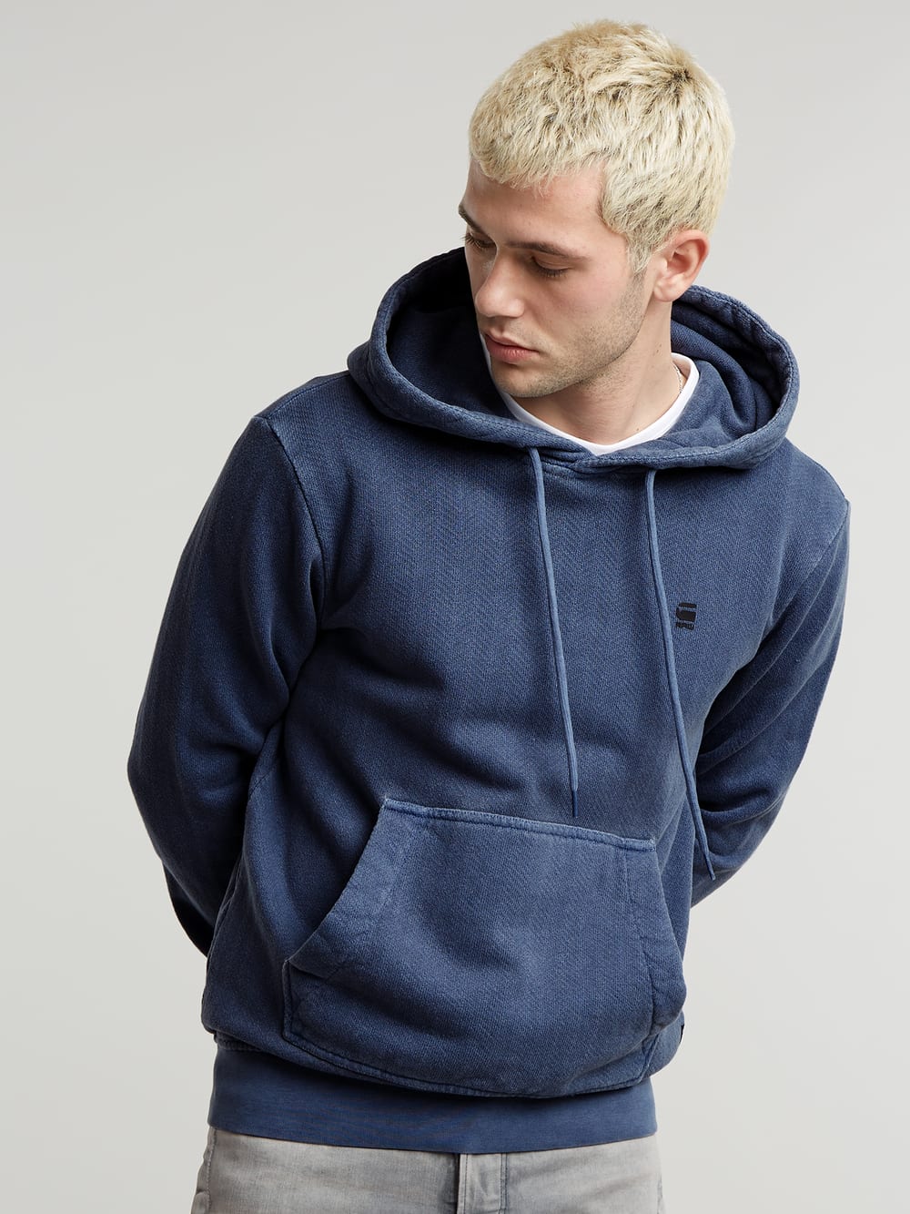 Overdyed Hoodie Medium blue G STAR RO