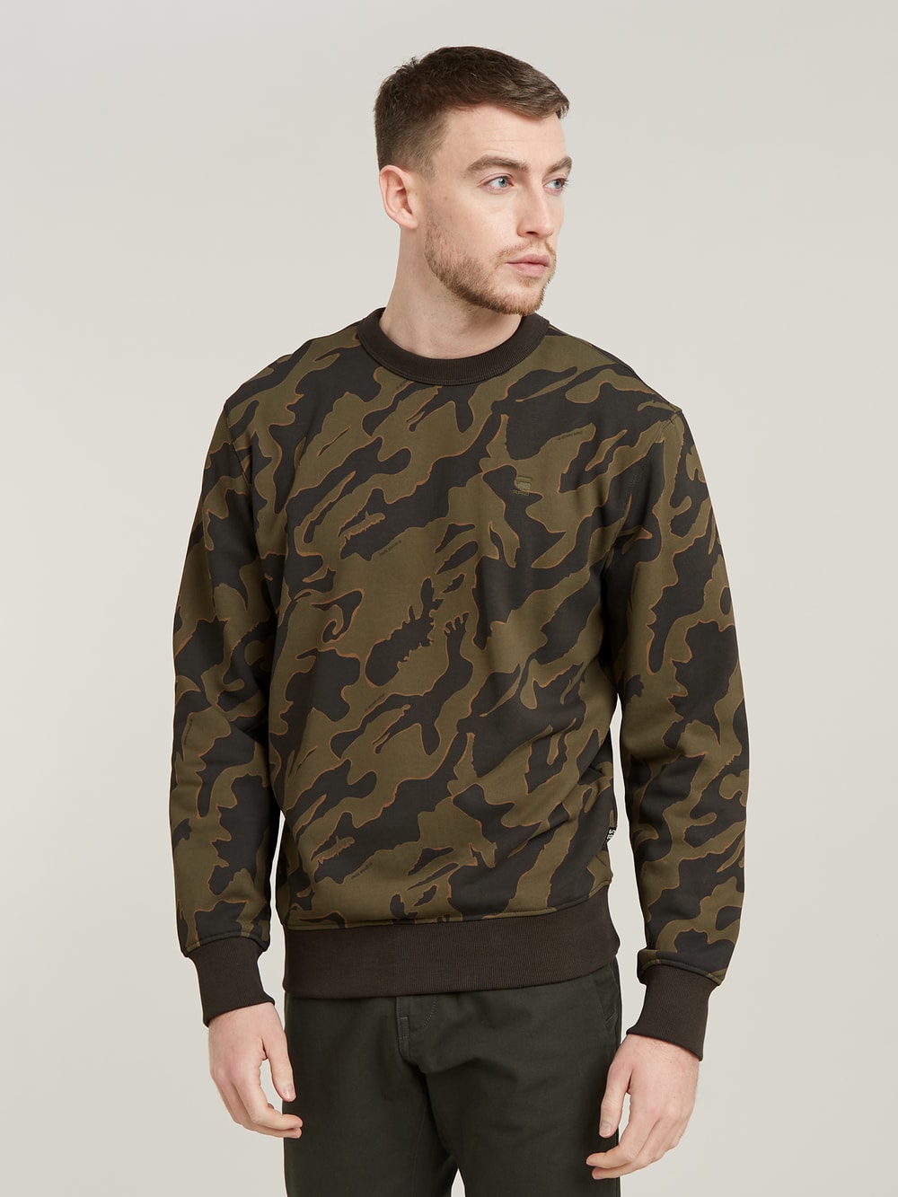 Long camo sweater sales