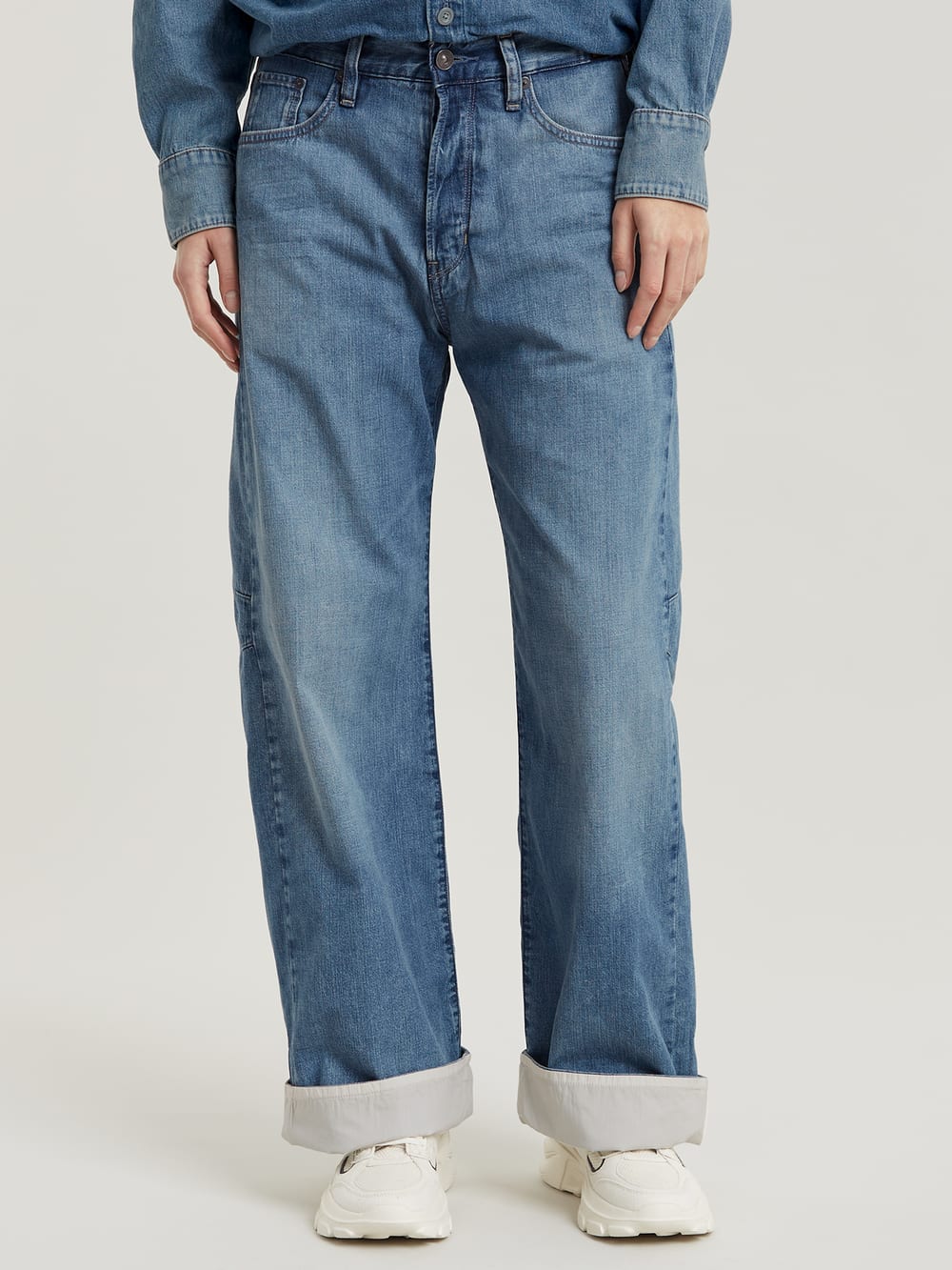 ★ GLOWNY★ 93 MIDRISE LOOSE FIT JEANS BLUE 23B0002 g-star-bowey-3d-lined-loose-