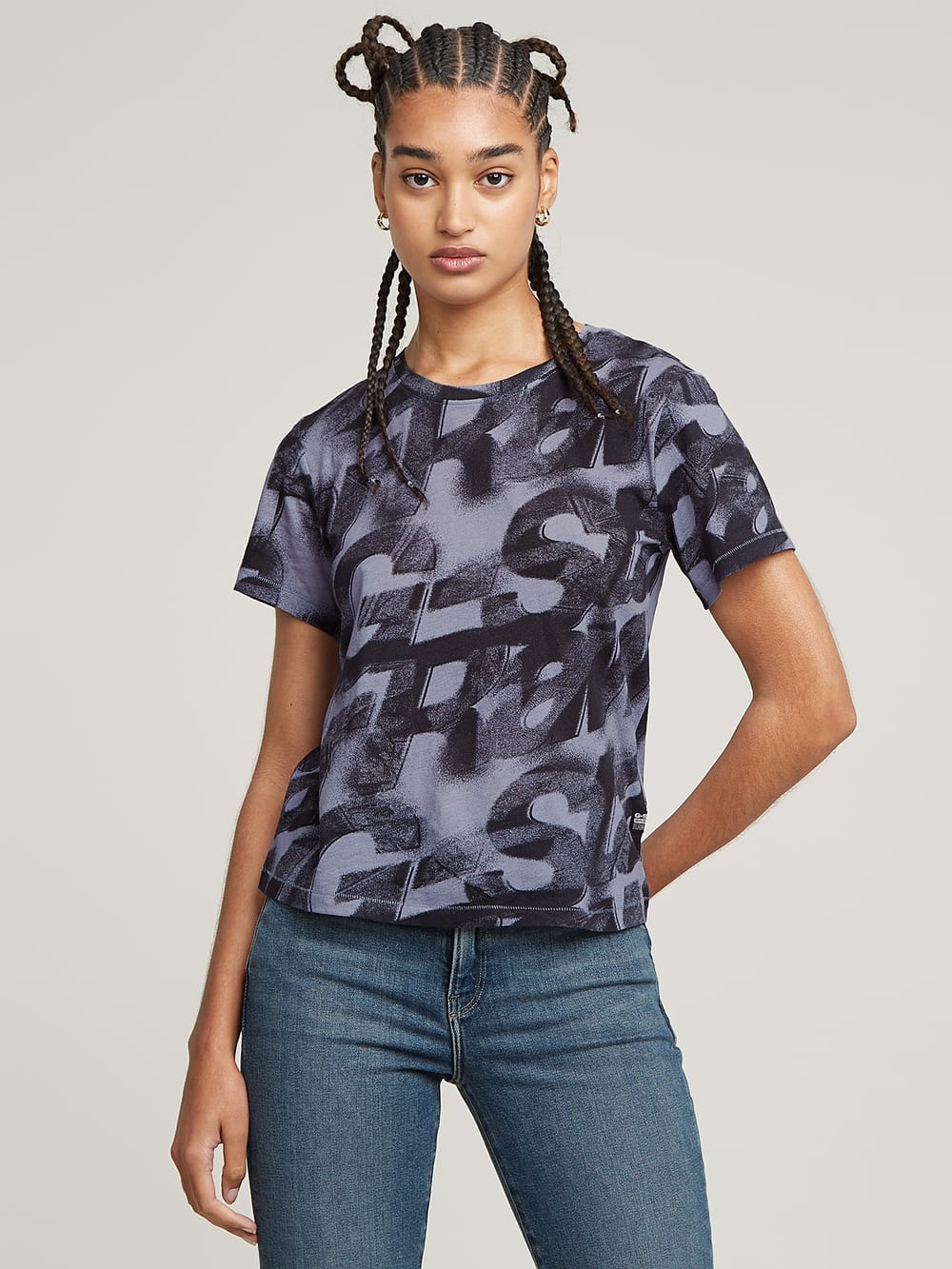 Sprayed Letters Loose T-Shirt | マルチカラー | G-STAR® JP