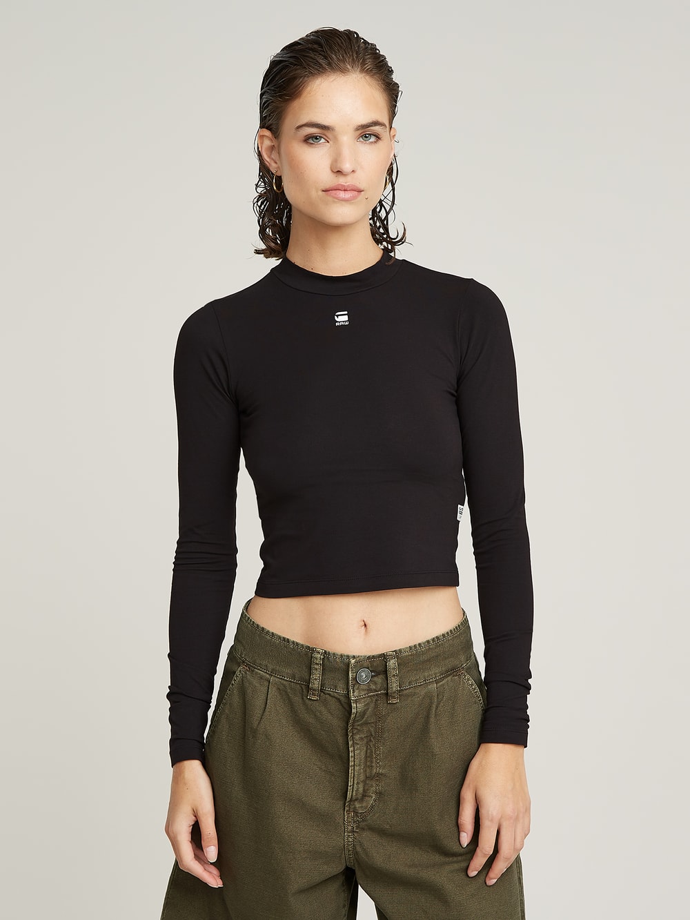 T-shirt in cotton with GIVENCHY signature in - black
