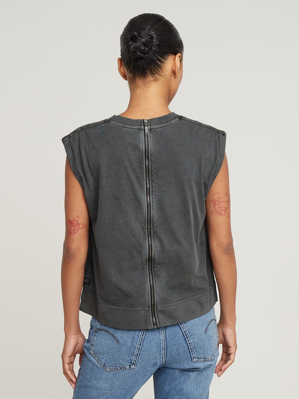 Asymmetric Zip Top | Pink | G-STAR® US