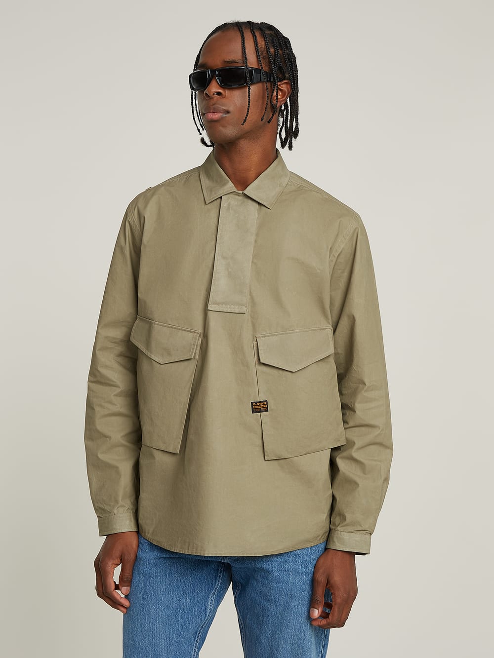 Anorak Tunic Dress | Dark blue | G-STAR® AU