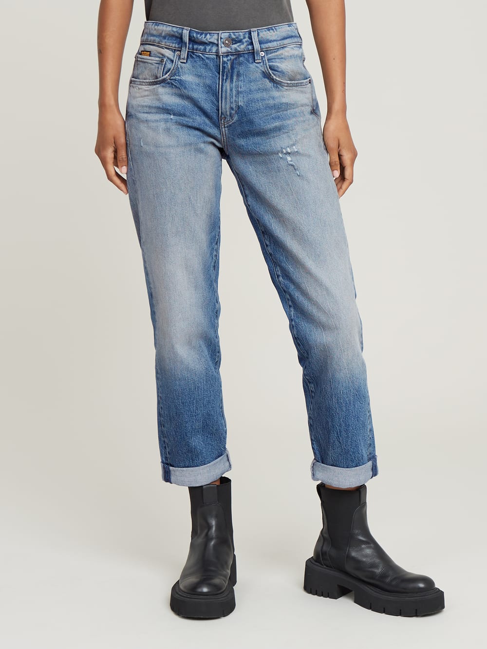 ★Ｇ- Star RAW「MID BAGGY BOYFRIEND 」 ２６ Women's Boyfriend Jeans | Ripped Low & High Waisted | G-Star