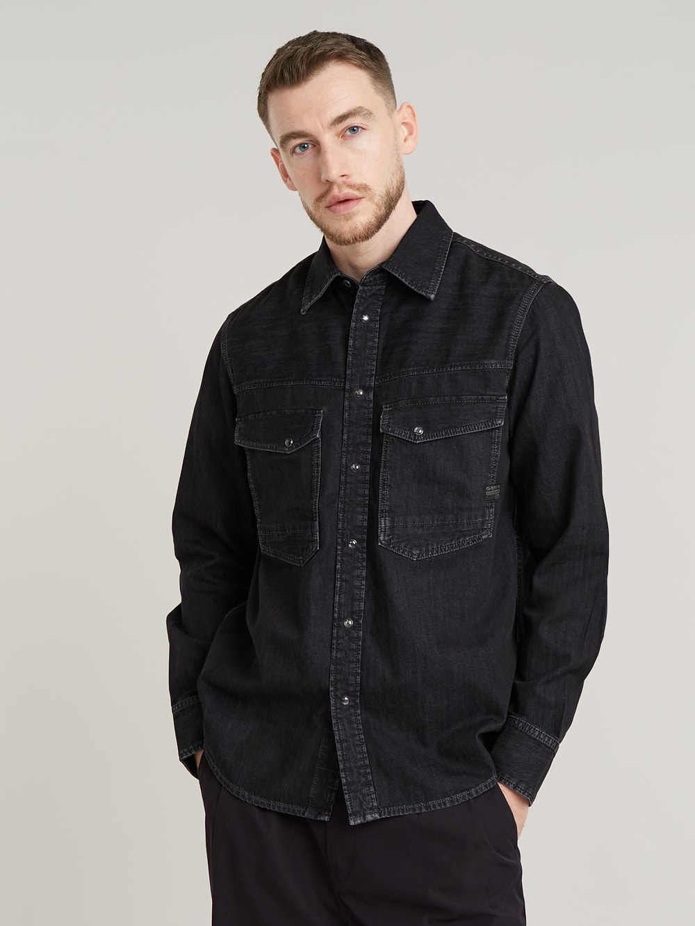Dakota Slim Denim Shirt | Black | G-STAR® US