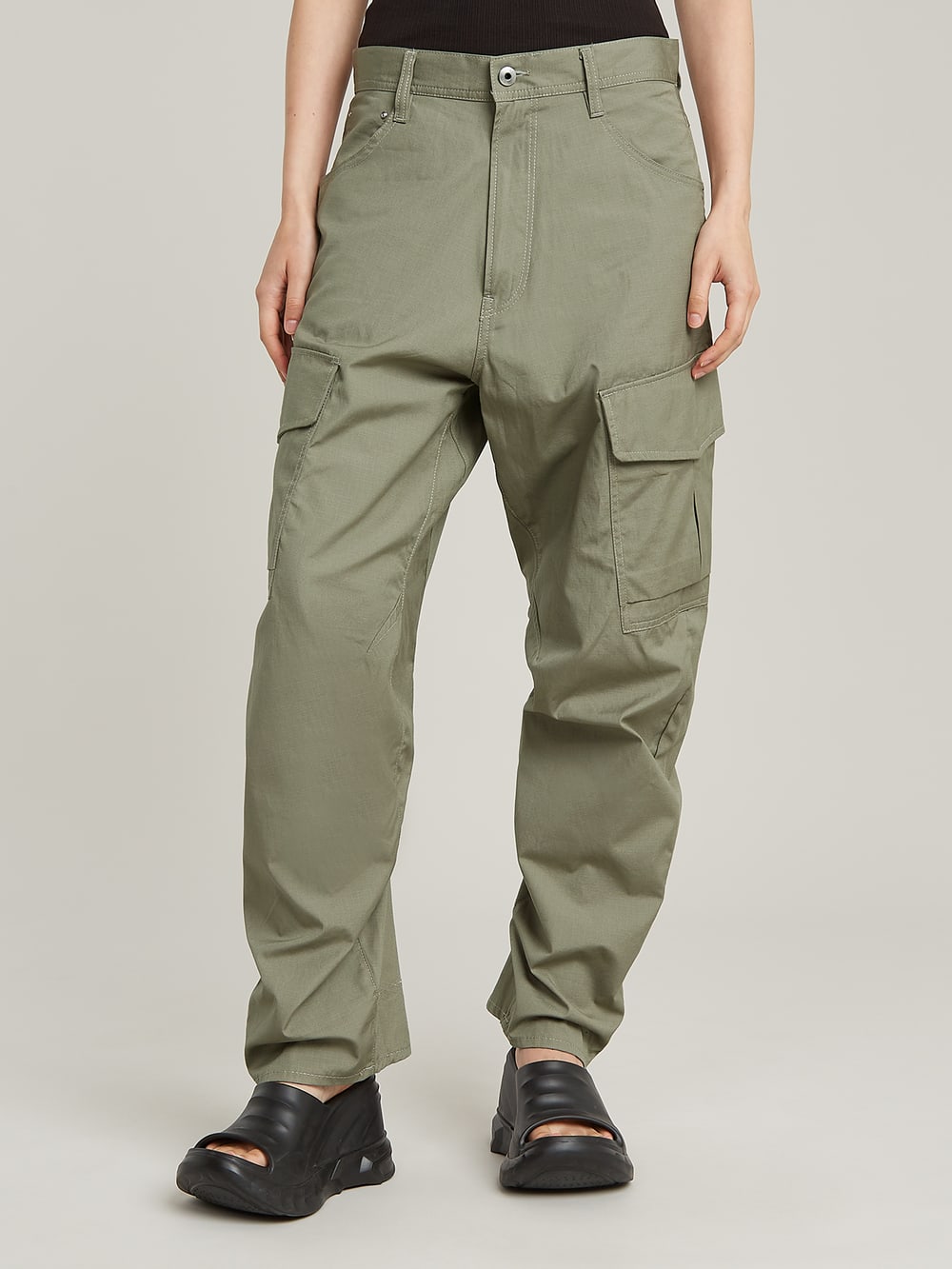 【GRANCY】ZipDesign CargoPants Poplin Zip Cargo Pocket Pant| Men's Bottoms | Brooklyn Cloth