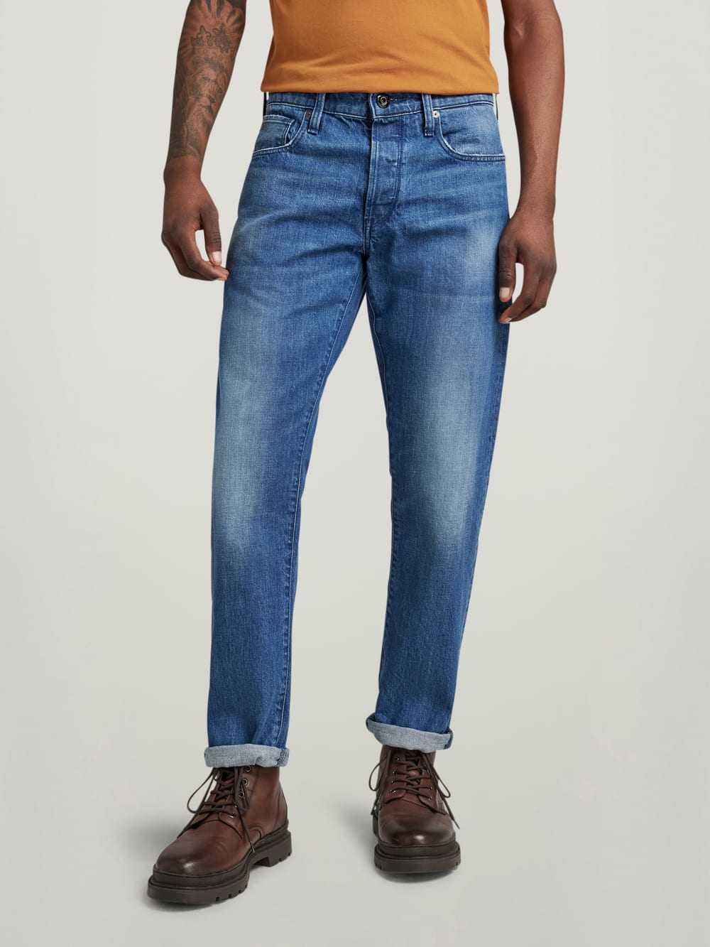 3301 Straight Jeans | Medium blue | G-STAR® US