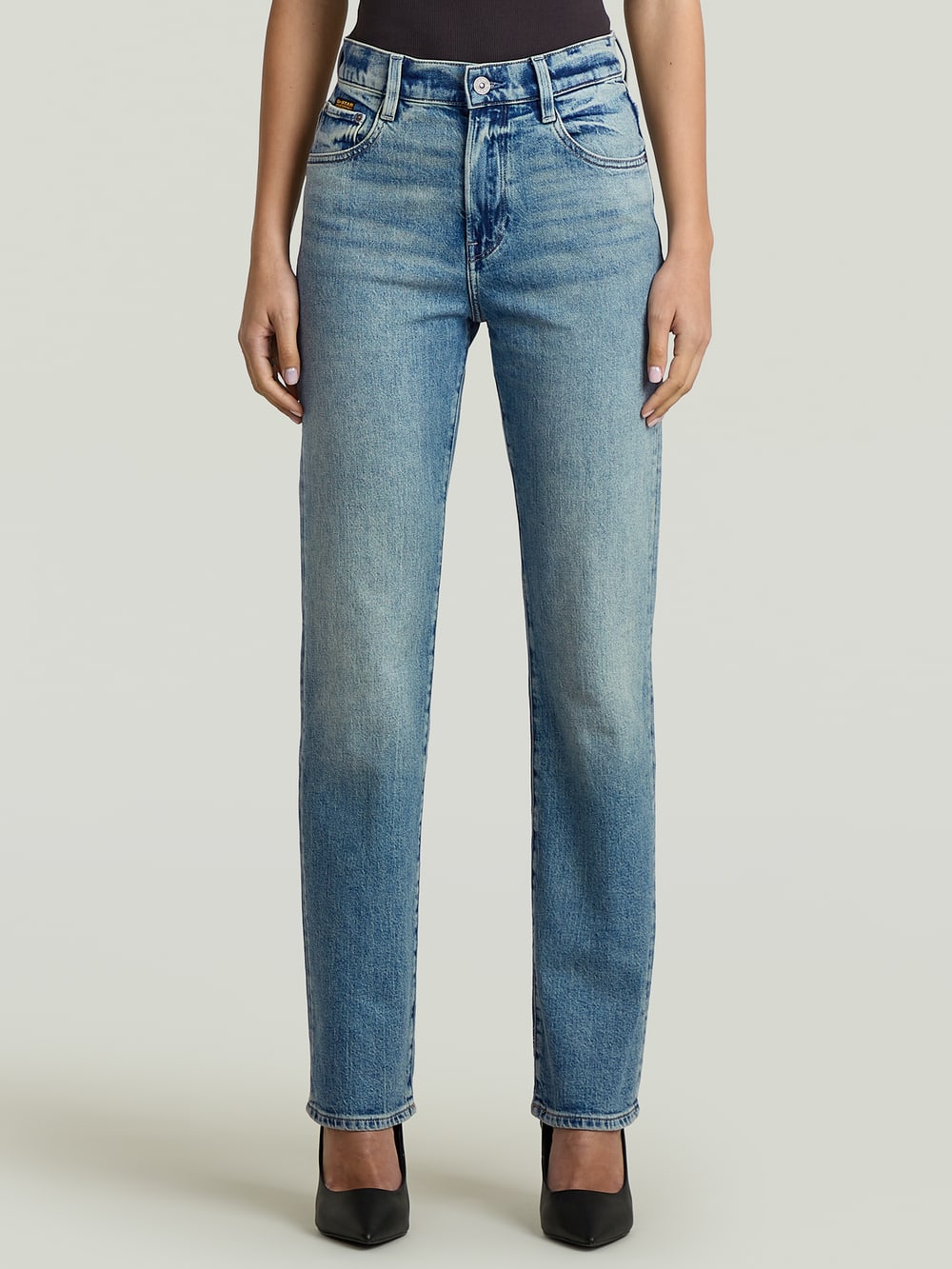 Jeans droits pour femmes Taille haute et basse G Star RAW FR