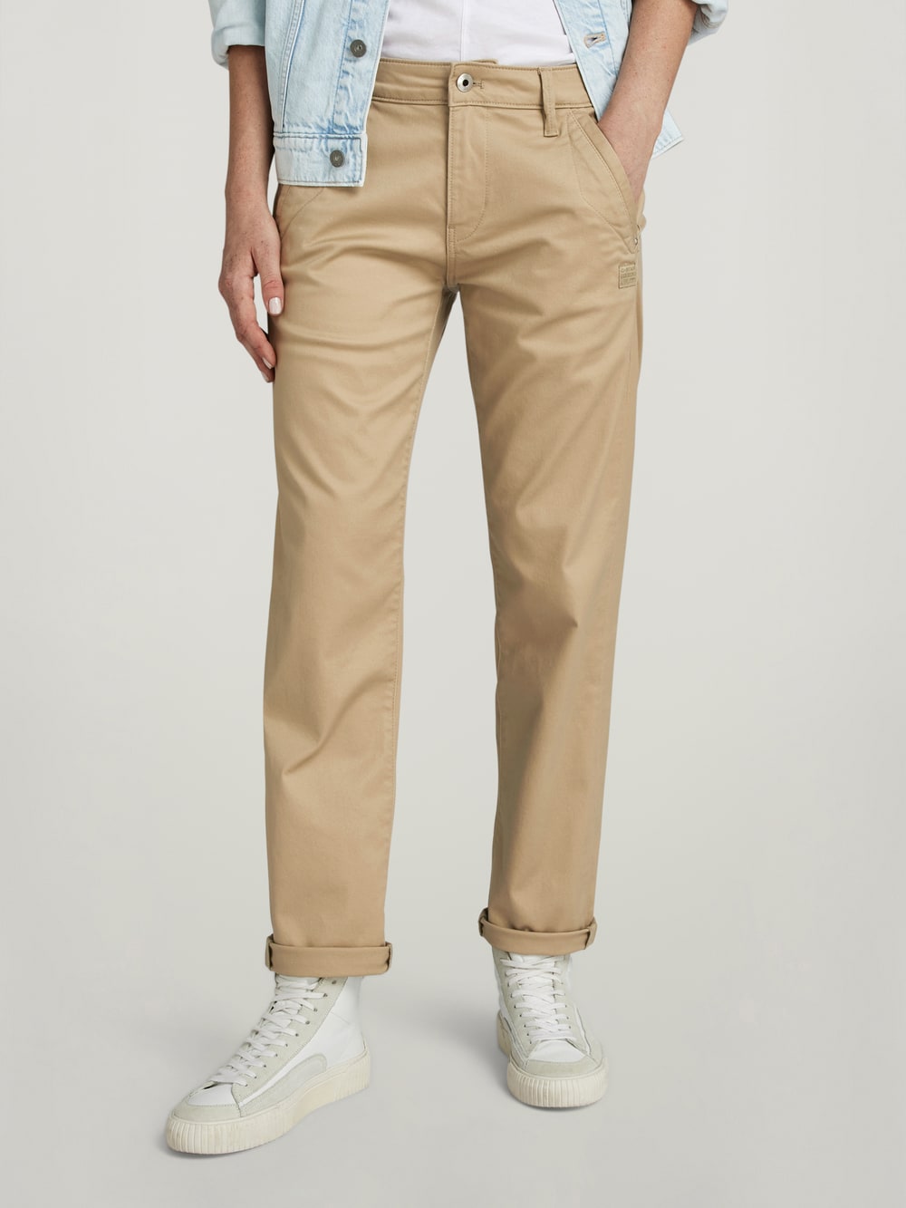 Women s Chino Trousers Slim High Waist Chinos G Star RAW GB
