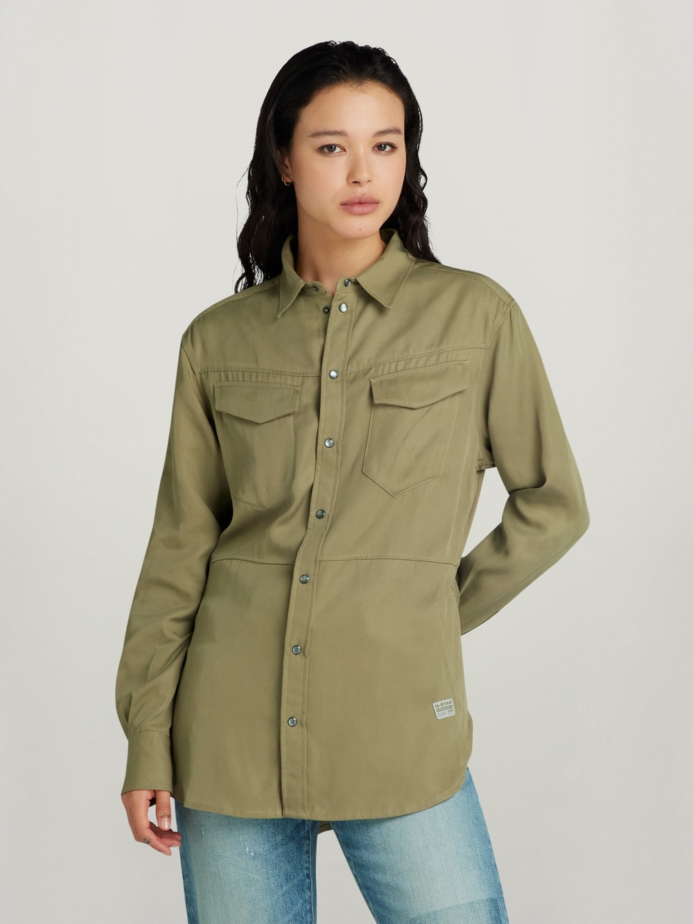 Anorak Tunic Dress | Dark blue | G-STAR® AU