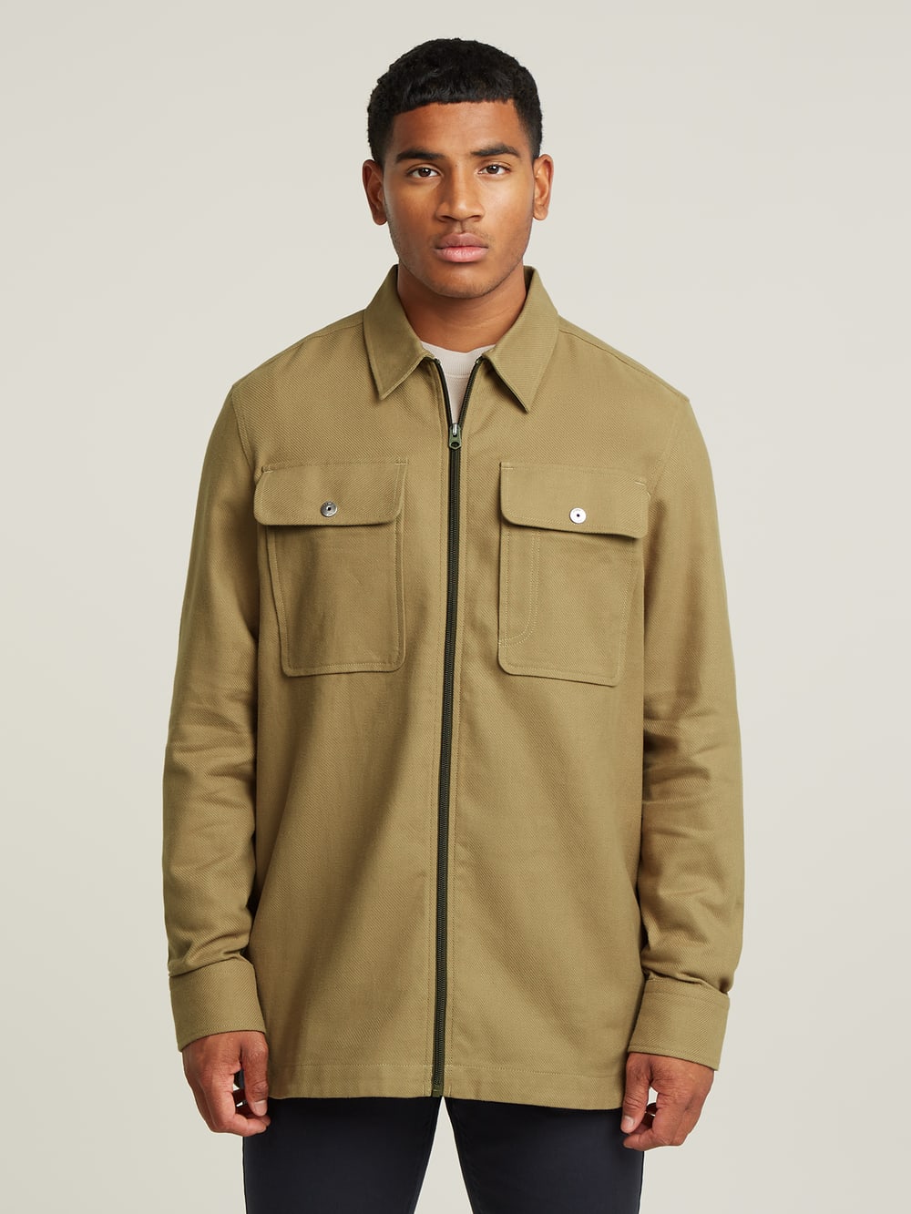 商品画像：g-star-track-overshirt-grey.jpg 2