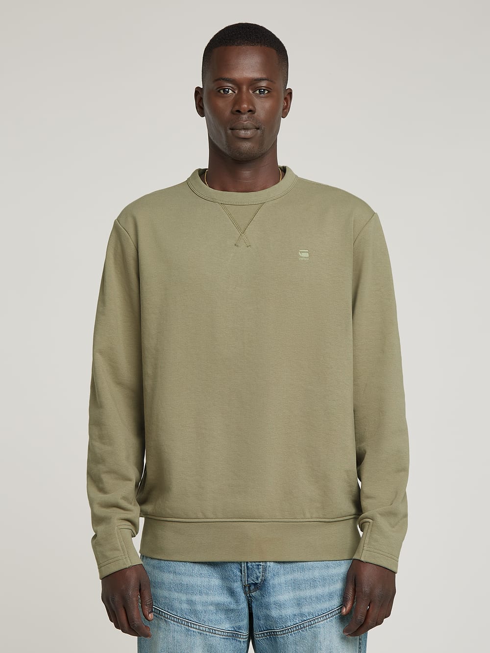 新品 GANG STARR CREWNECK ARMY GREEN XL Men's Green Hoodies & Sweatshirts | G-Star RAW® US