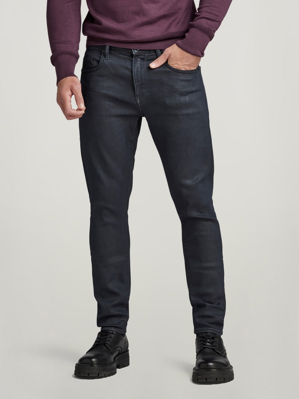 Pantalon enduit homme top