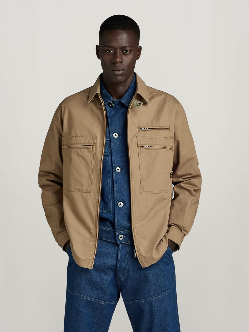 G star khaki jacket clearance