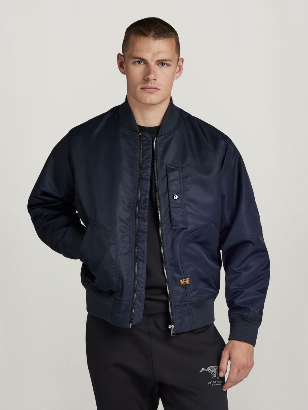 G star raw leather jacket mens store