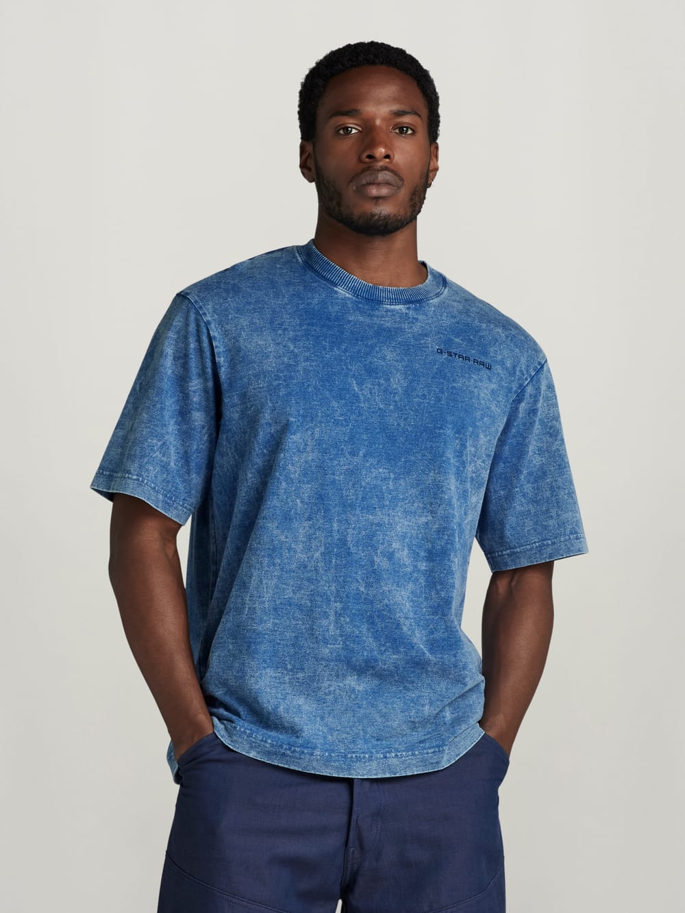 Indigo Boxy T-Shirt | Medium blue | G-STAR® US