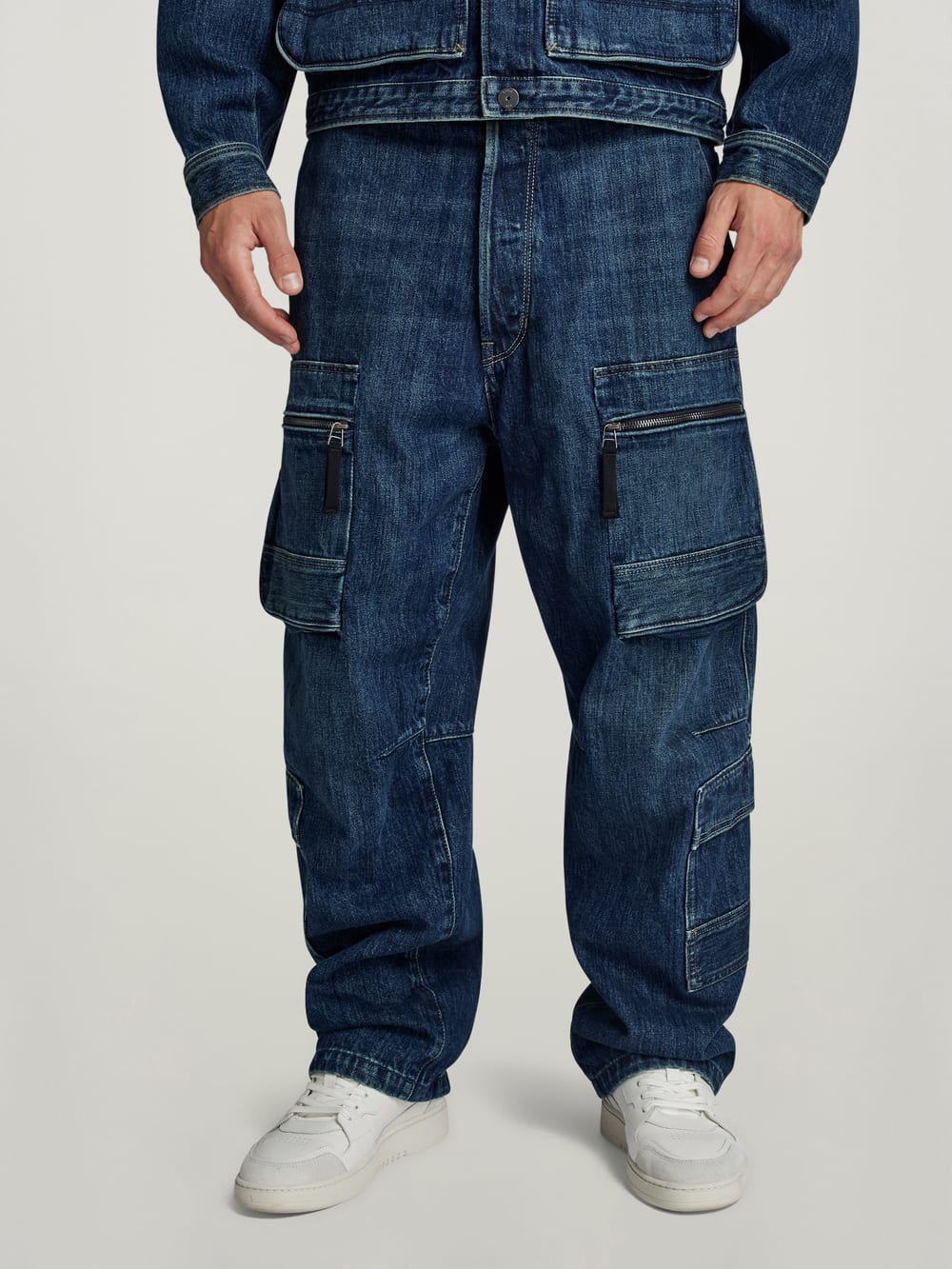 Multi Pocket Cargo Relaxed Jeans Donkerblauw G STAR NL