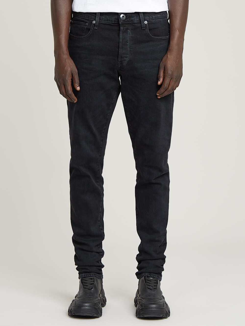 Skinny tapered jeans on sale