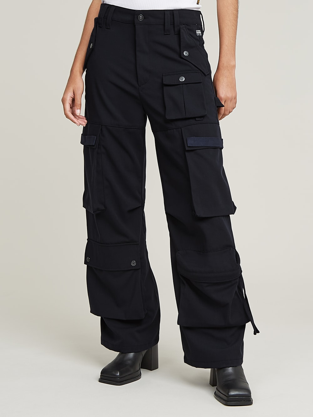 Cargo Cropped Drawcord Pants | Beige | G-STAR® US
