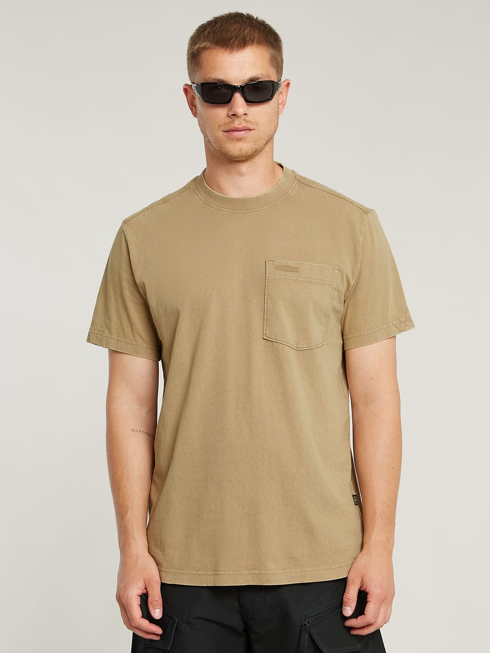 Shadow Woven Camo Pocket T-Shirt | Beige | G-STAR® BG
