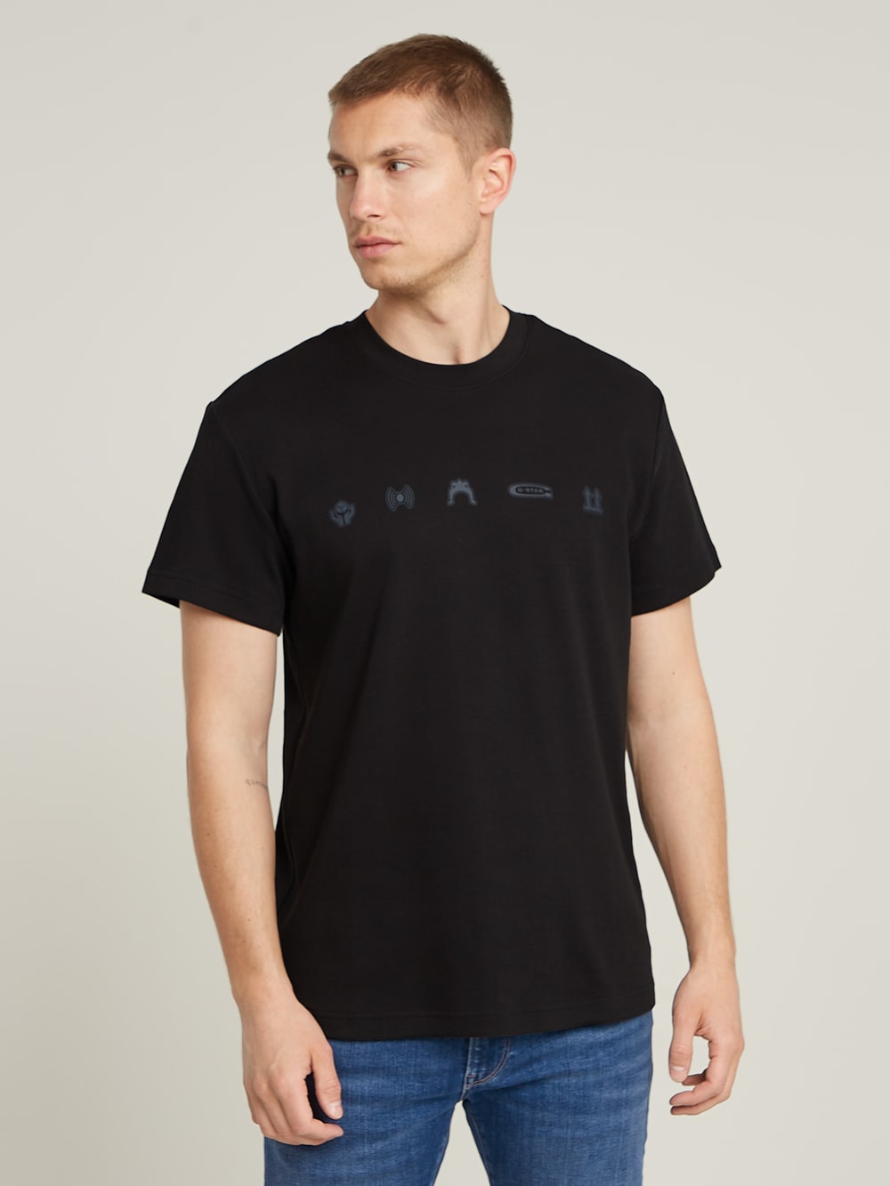 Finger Print Burger T-Shirt | Black | G-STAR® US