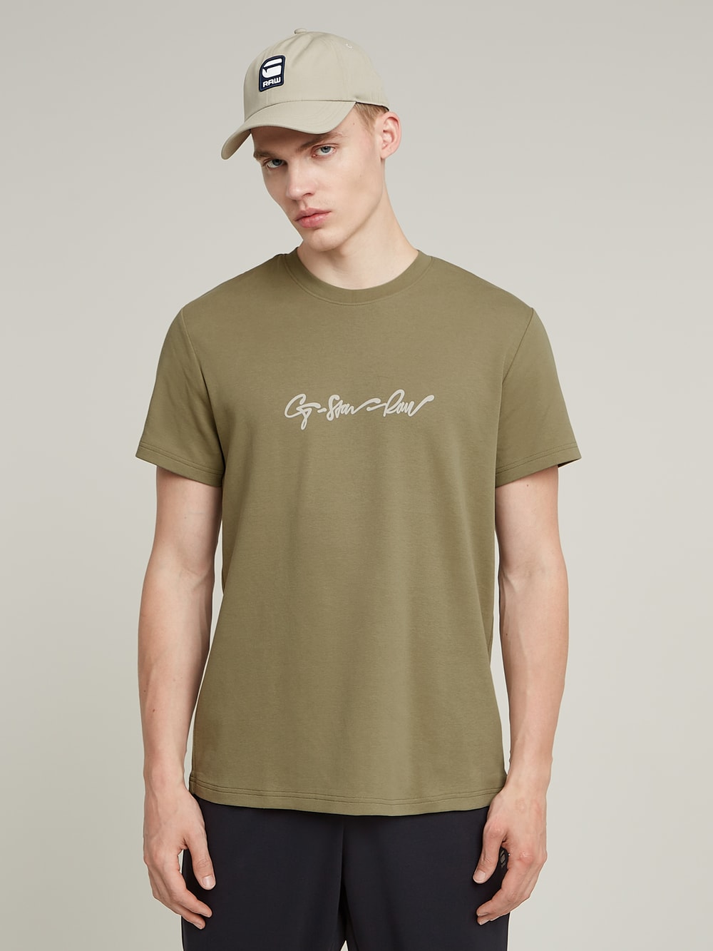 送料込★G-Star★Washed Script 半袖Tシャツ Washed G-Script T-Shirt | Grey | G-STAR® US