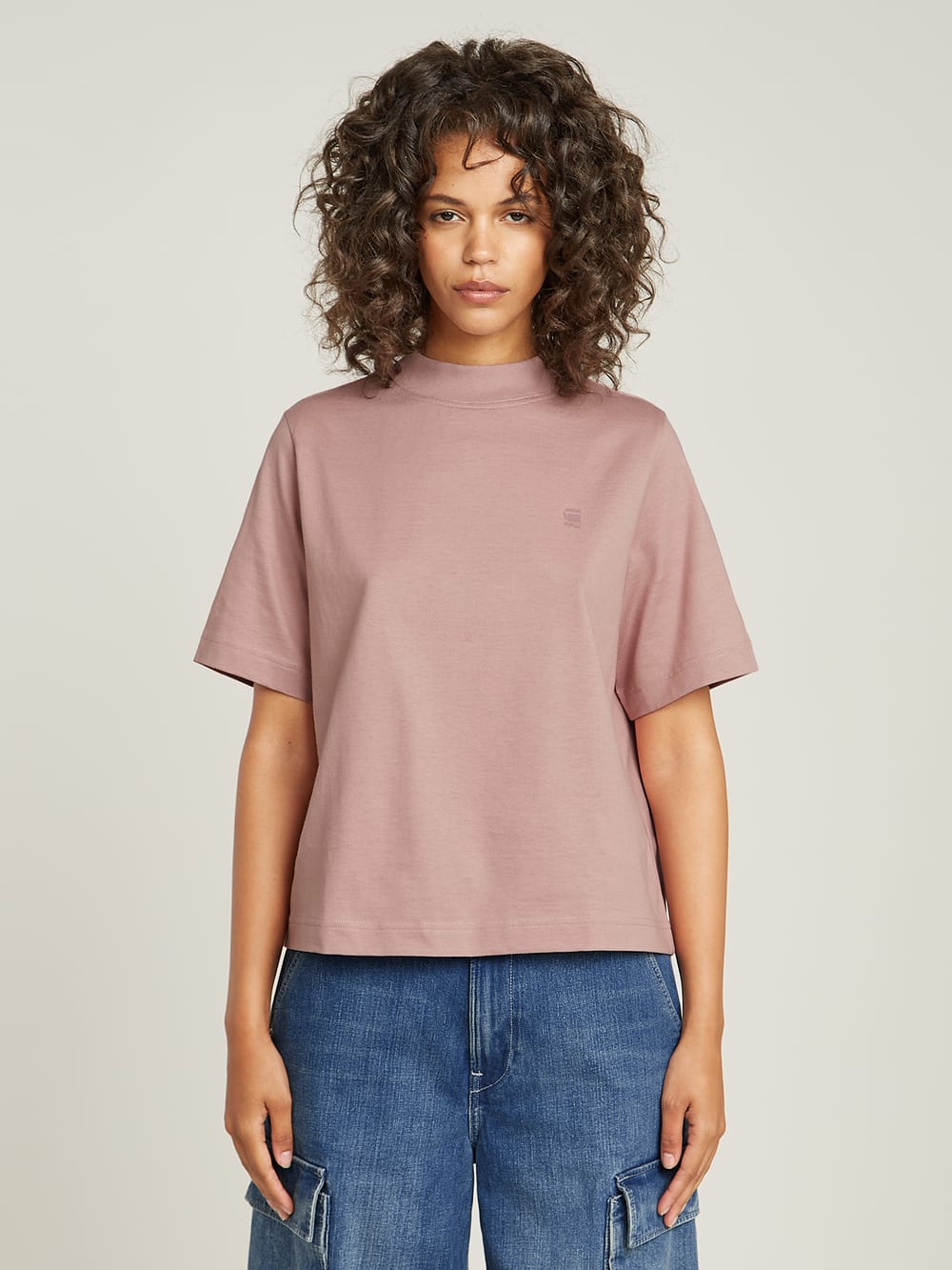 Moto Logo XXL Mock Top | Grey | G-STAR® TW