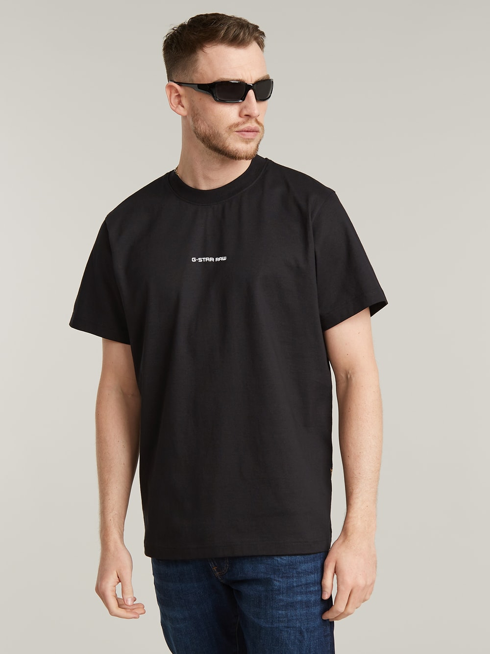 Overdyed Center Chest Loose T-Shirt | Beige | G-STAR® US
