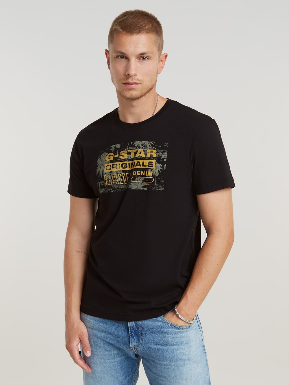 Woven tee jurk g star 2025