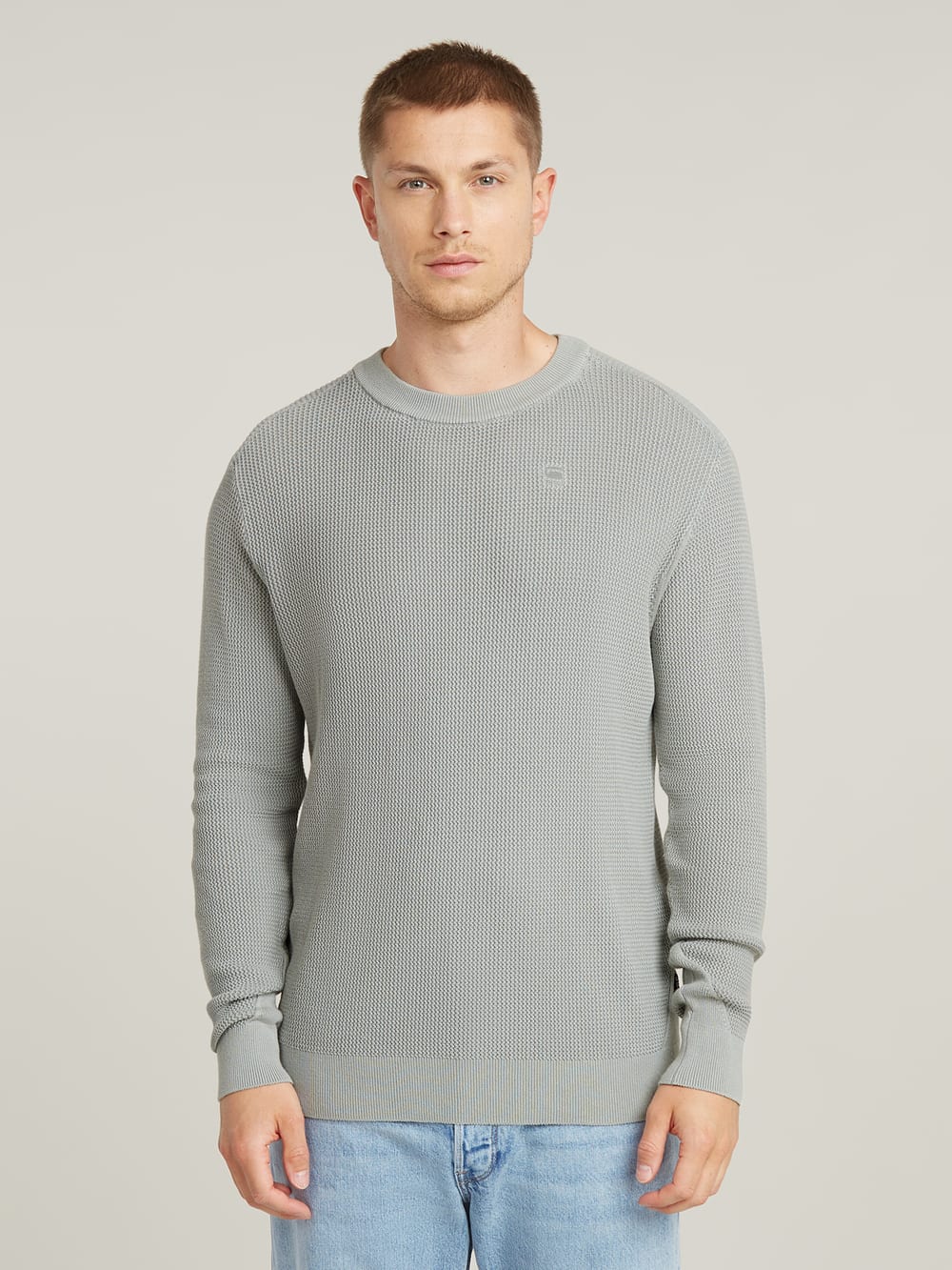 Woven Mix Relaxed Sweater | Black | G-STAR® US