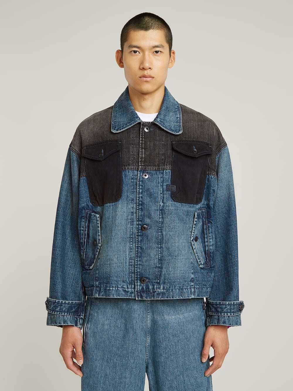 FACETASM Unisex Worker Jacket | Medium blue | G-STAR® US