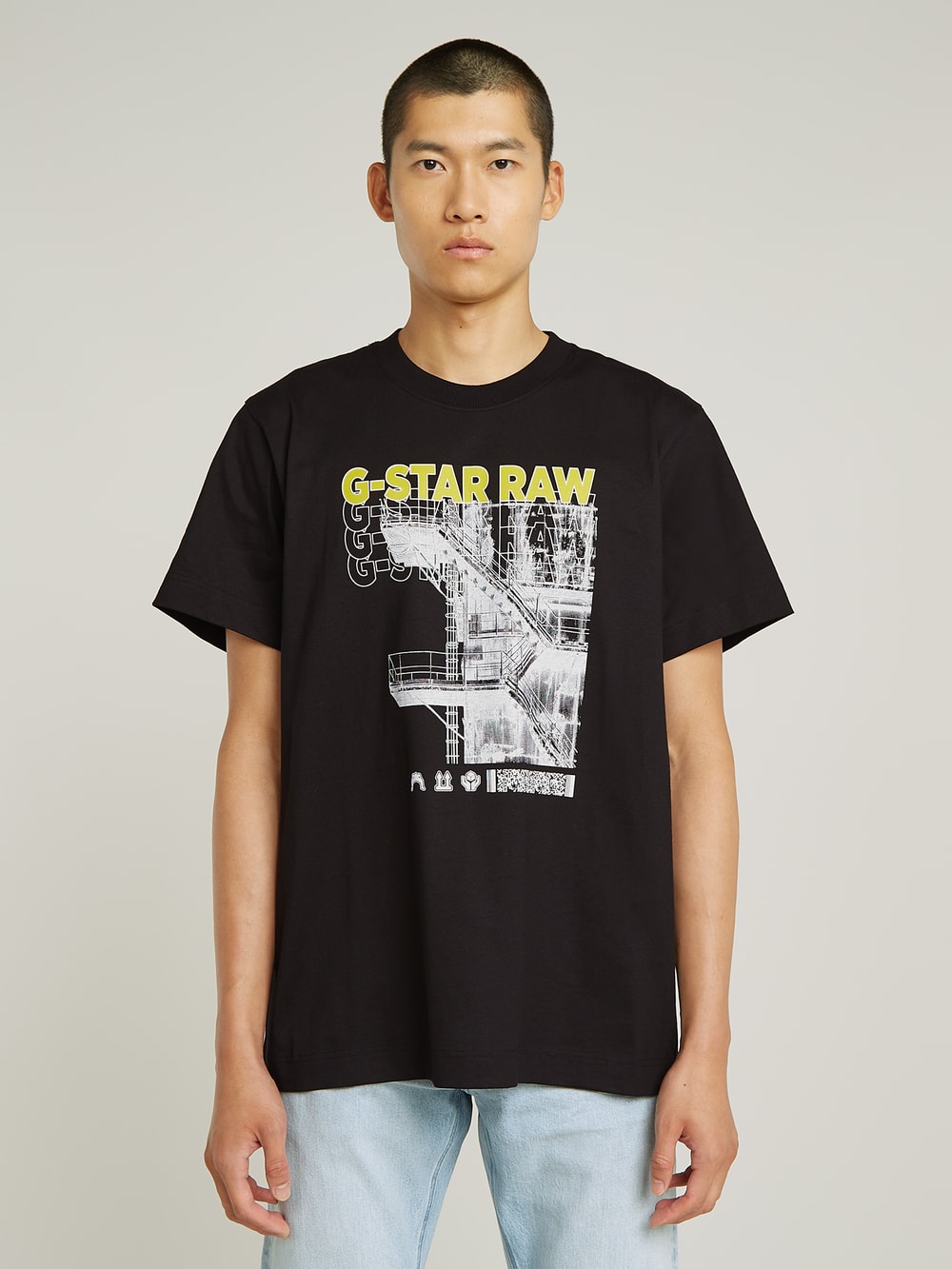 送料込★G-Star★Rhino Cartoon Loose 半袖Tシャツ Unisex Rhino Cartoon Loose T-Shirt | ホワイト | G-STAR® JP