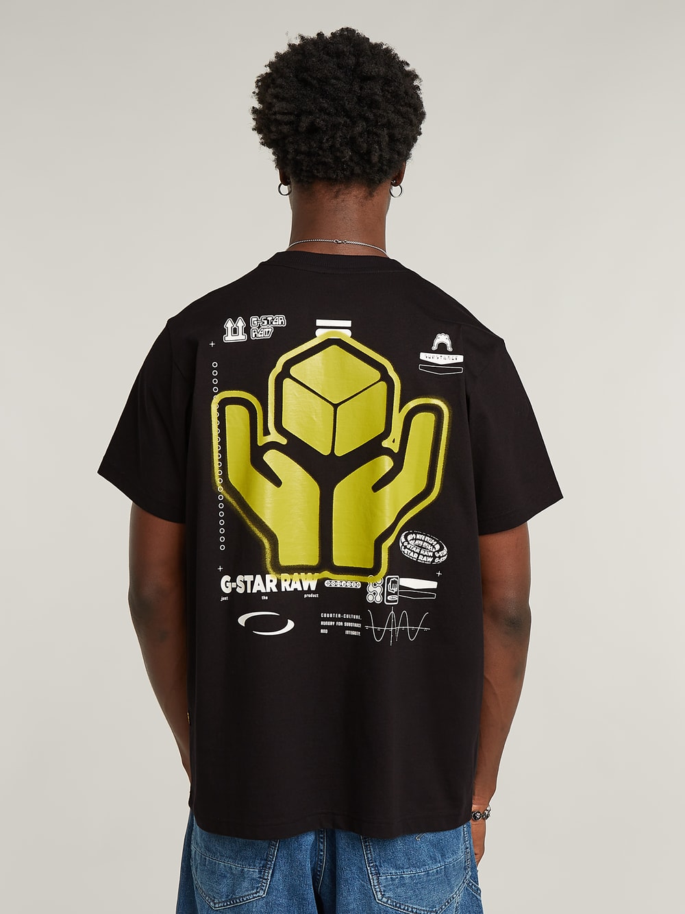 送料込★G-Star★リブネック Graphic 8 Tシャツ Graphic 8 T-Shirt | Black | G-STAR® CA