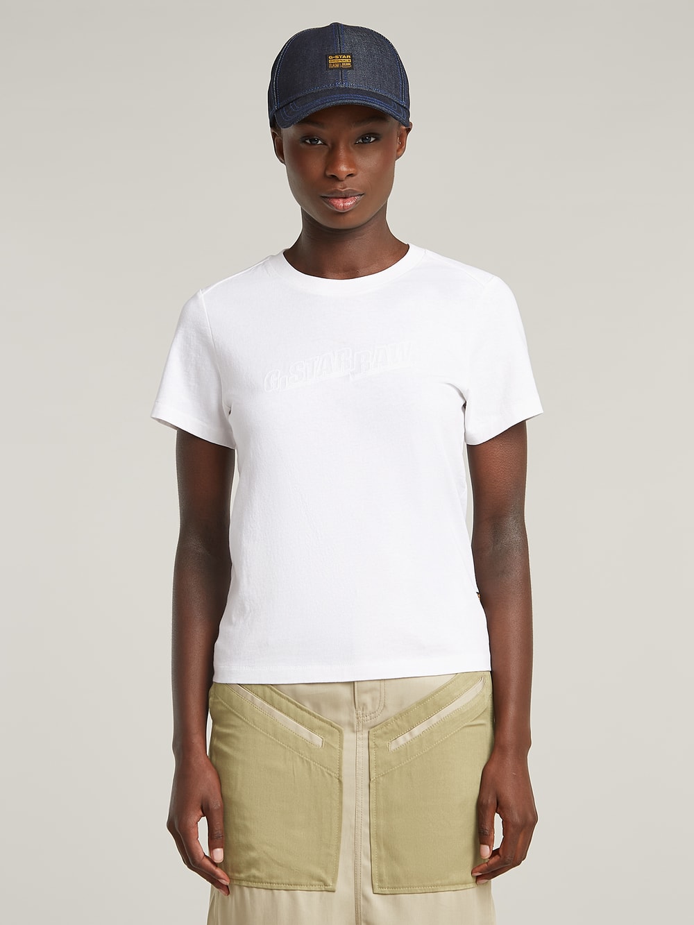 Embro G-Script Logo Top | White | G-STAR® US