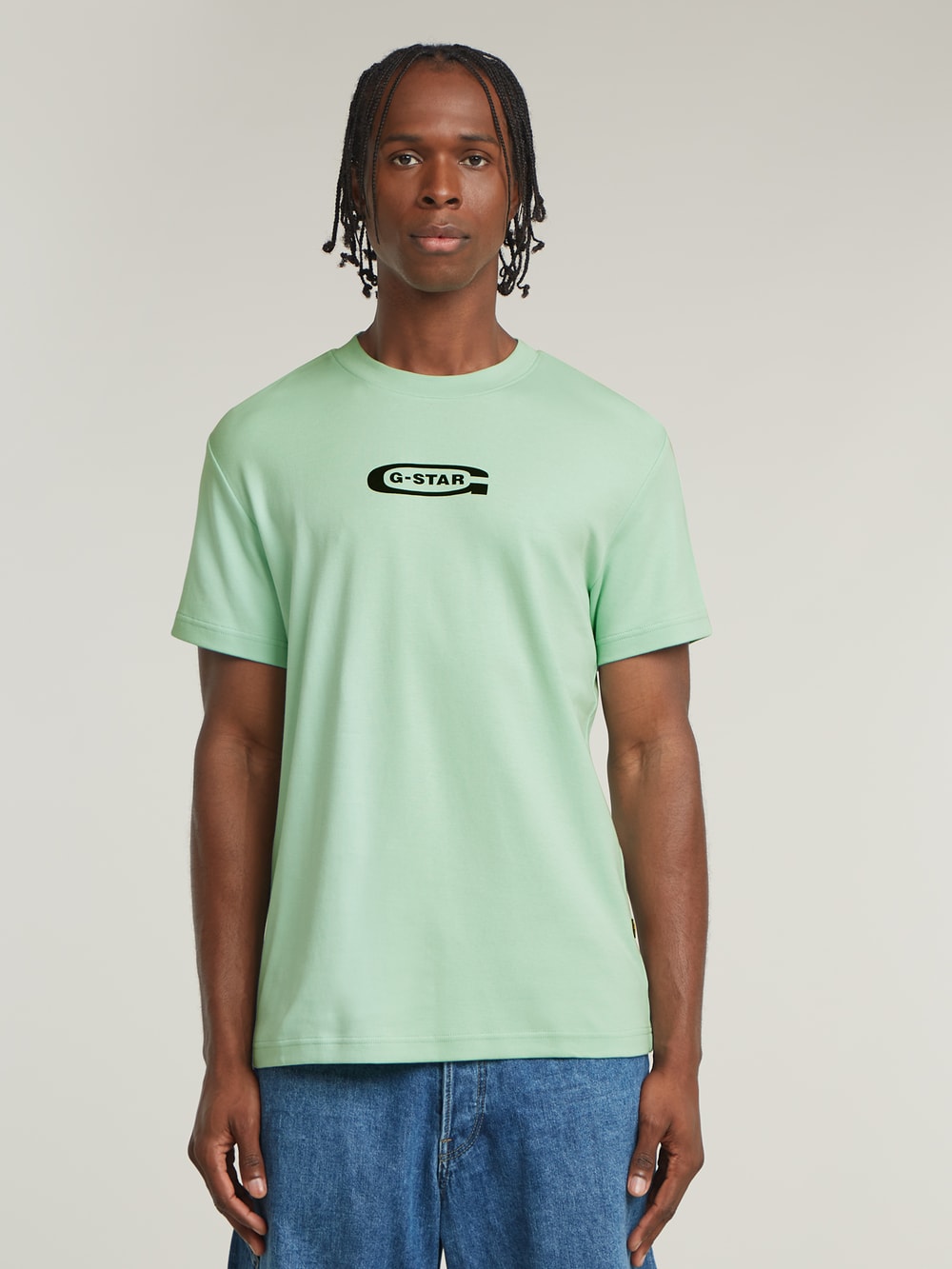 送料込★G-Star★Stacked Old Skool Logo R T Tシャツ G Star | Stacked Old Skool Logo T-Shirt | Regular Fit T