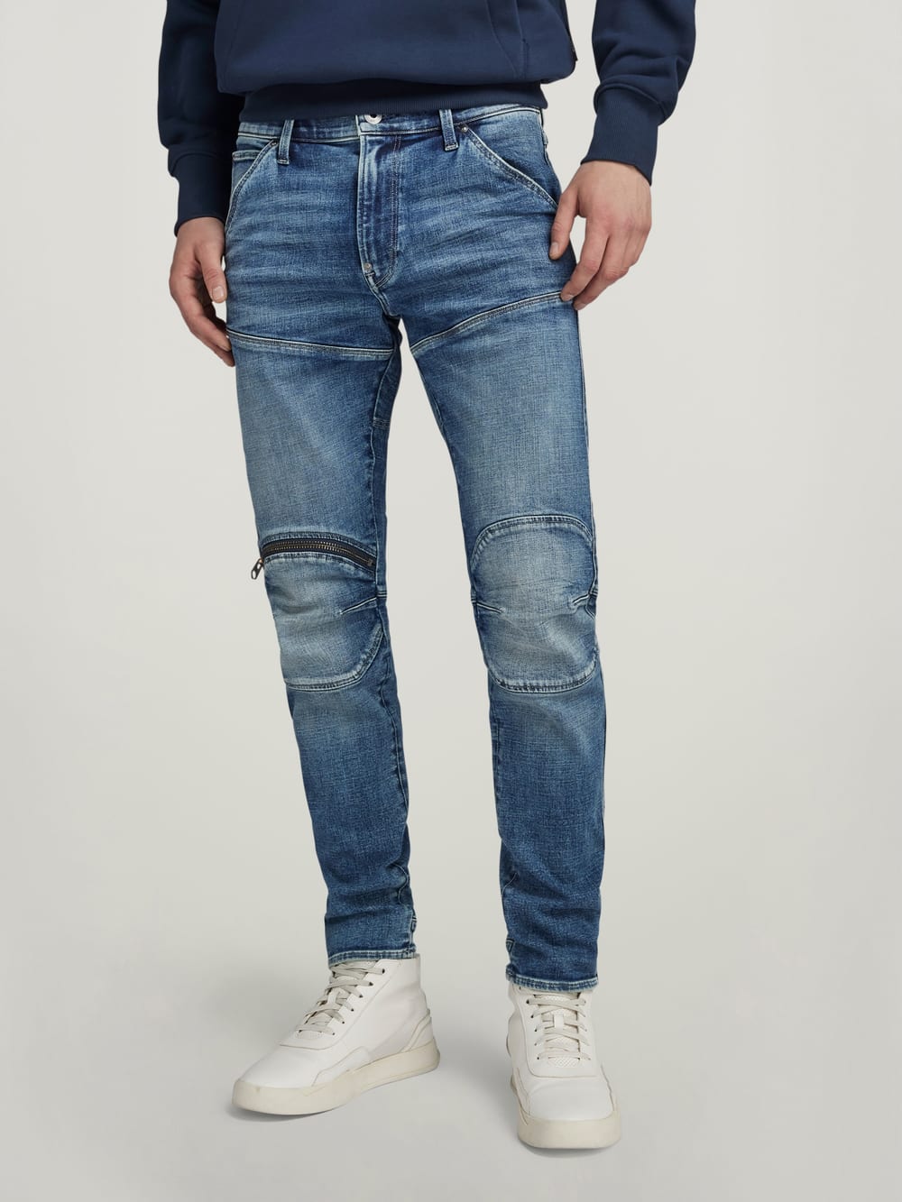 Air Defence Zip Skinny Jeans | Light blue | G-STAR® US
