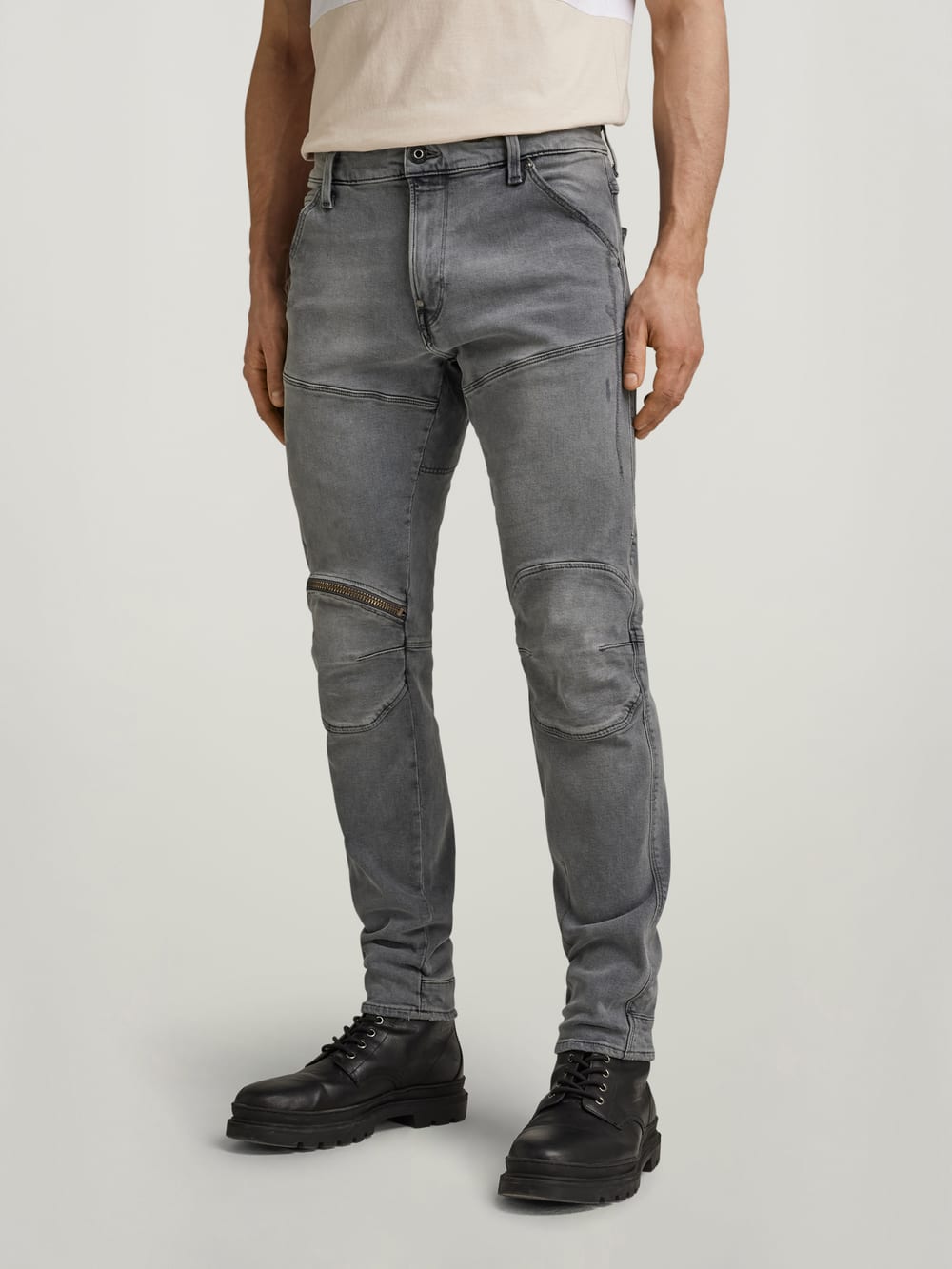 anuans Slim straight denim　GREY THE NEW - TNCopenhagen Slim Jeans - LT. GREY - 950 LT. GREY