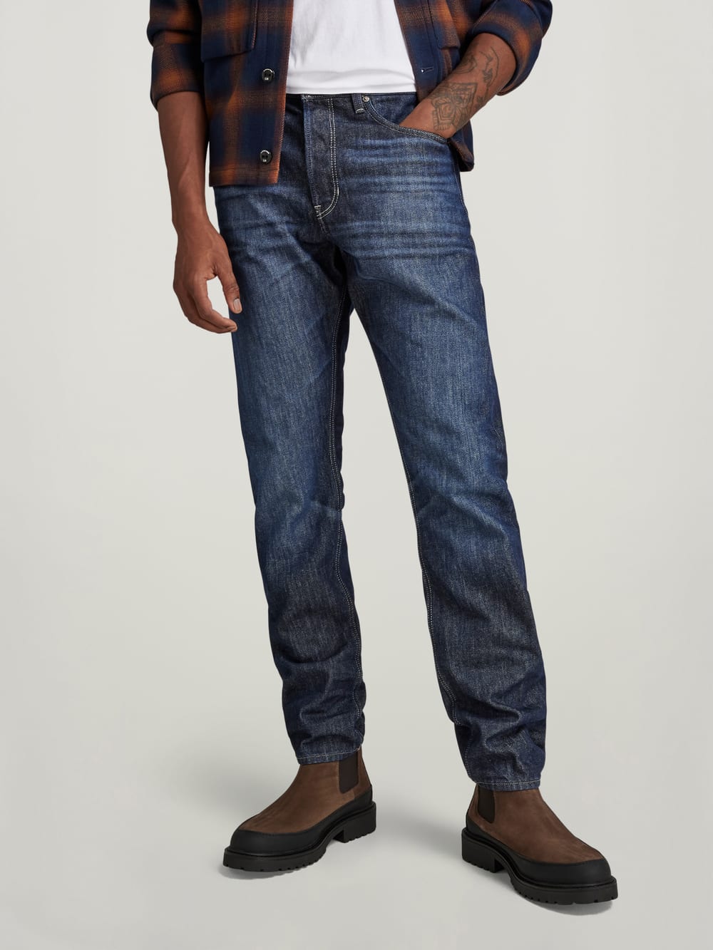 Jean Triple A Regular Straight Bleu fonce G STAR FR