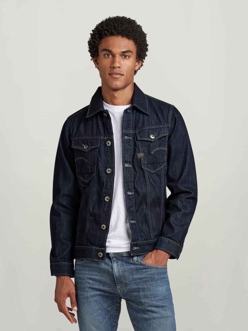 Dark demin jacket discount