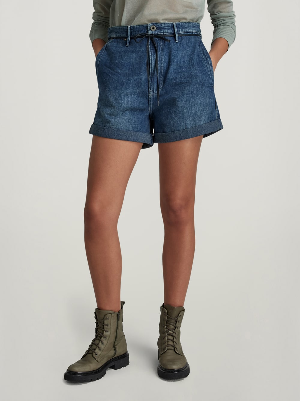 Boyfriend Women s Shorts High Waist Denim Shorts G STAR ZA