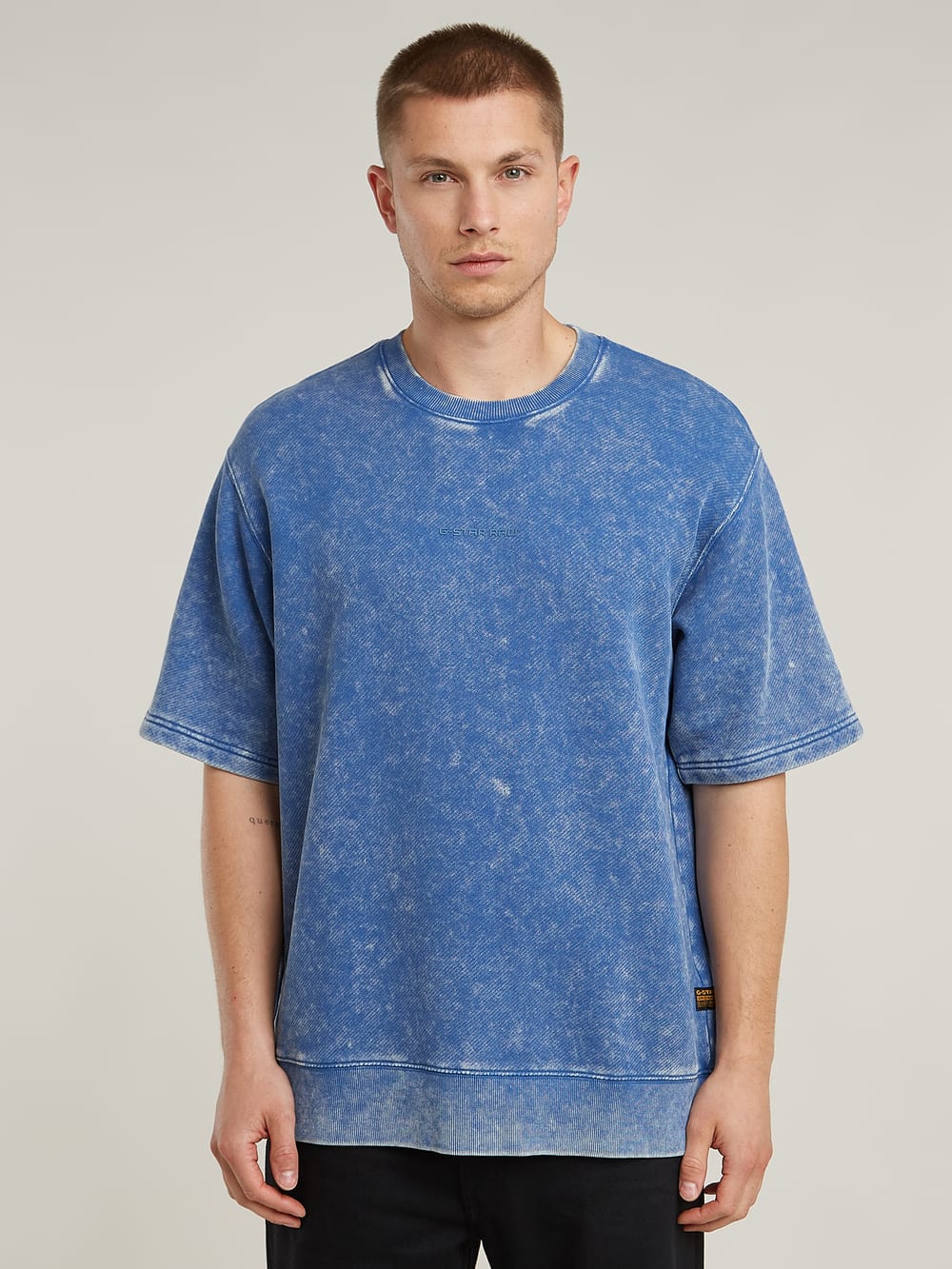 Acid Wash Boxy T-Shirt | Red | G-STAR® US