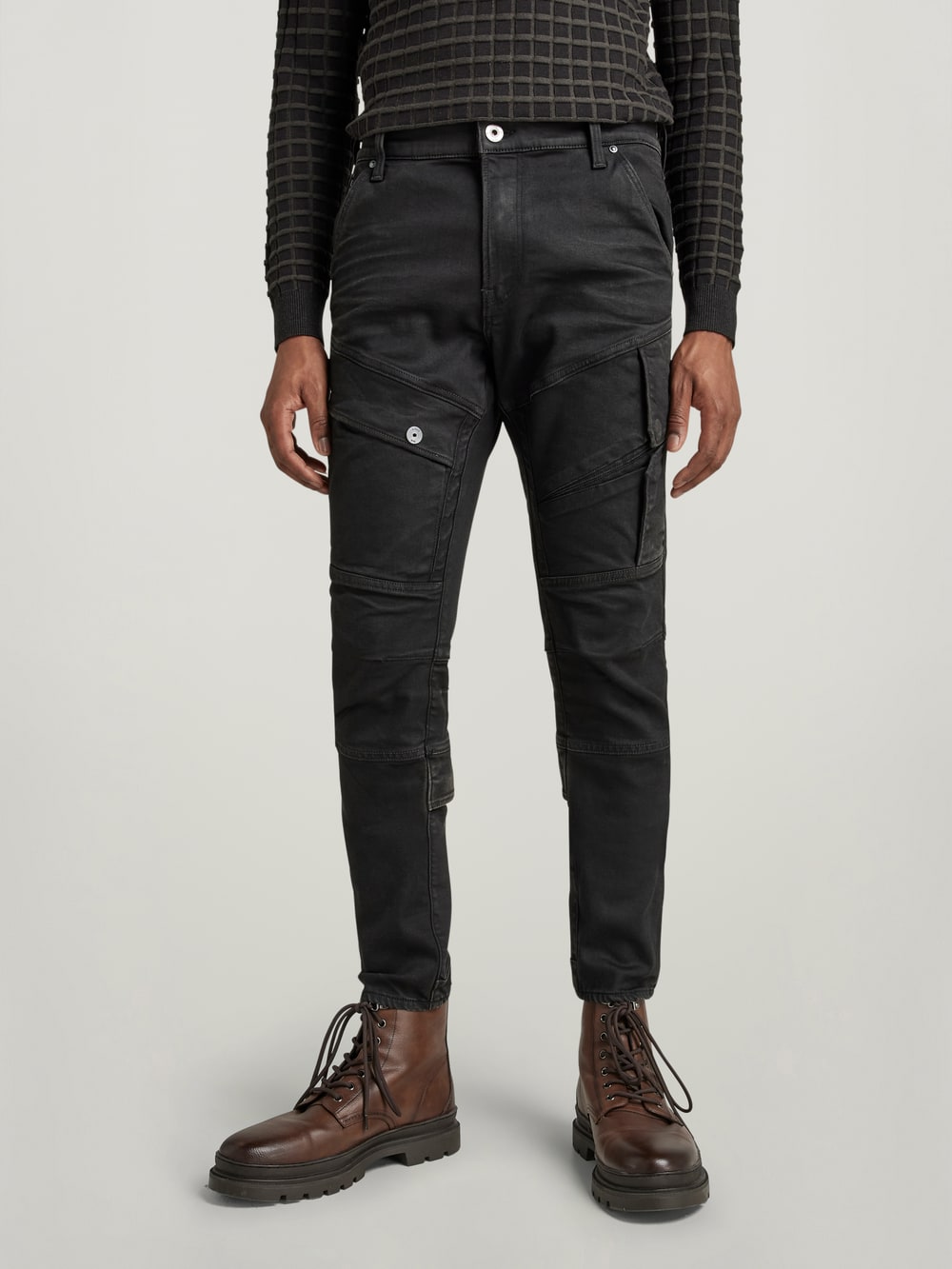 G star wax coated jeans top