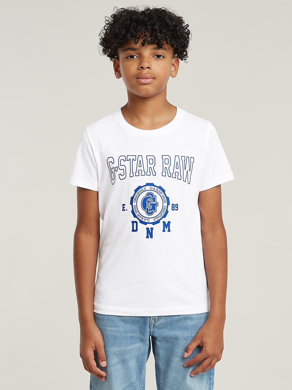 Kids T-Shirt Regular Varsity | White | G-STAR® HU