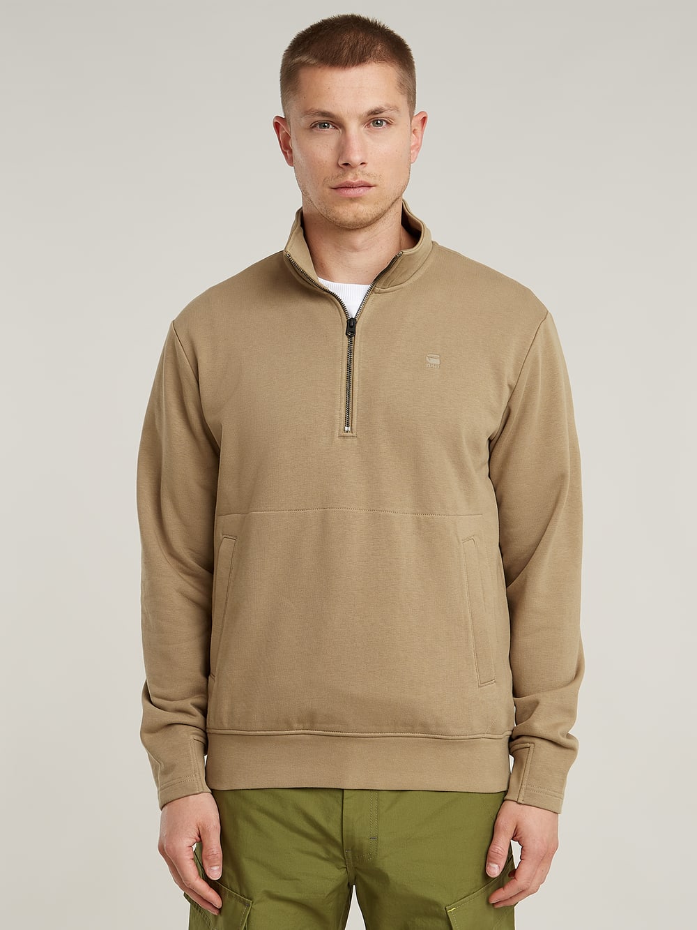 Premium Core Half Zip Sweater | Black | G-STAR® JP