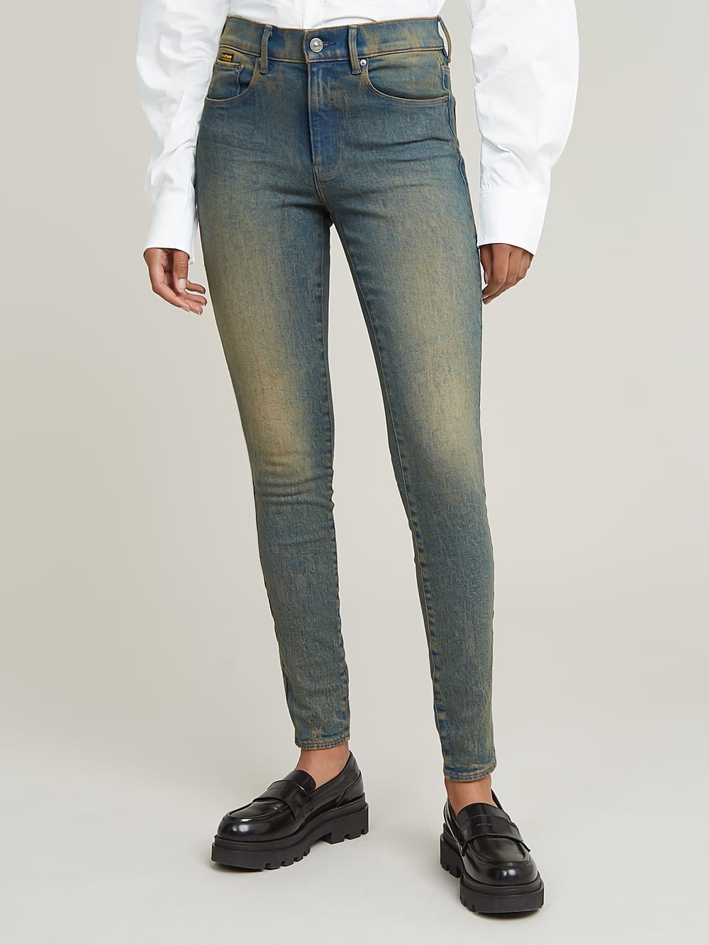 G-STAR Raw Men's Rackam 3D Skinny Fit Jeans, Medium Aged