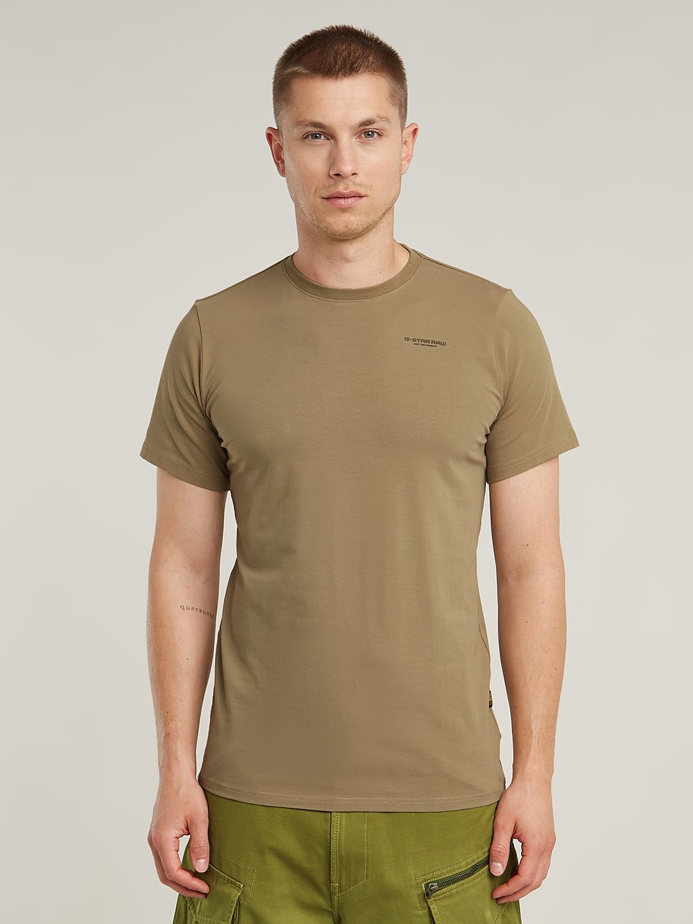Base-S Ribbed T-Shirt | Grey | G-STAR® US
