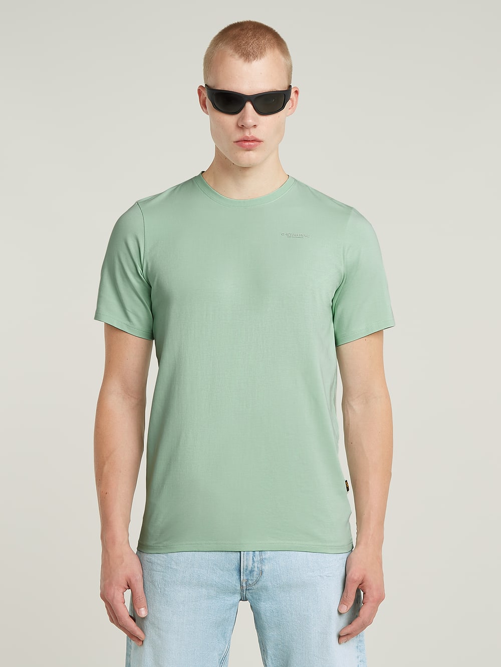 Base-S Ribbed T-Shirt | Grey | G-STAR® US